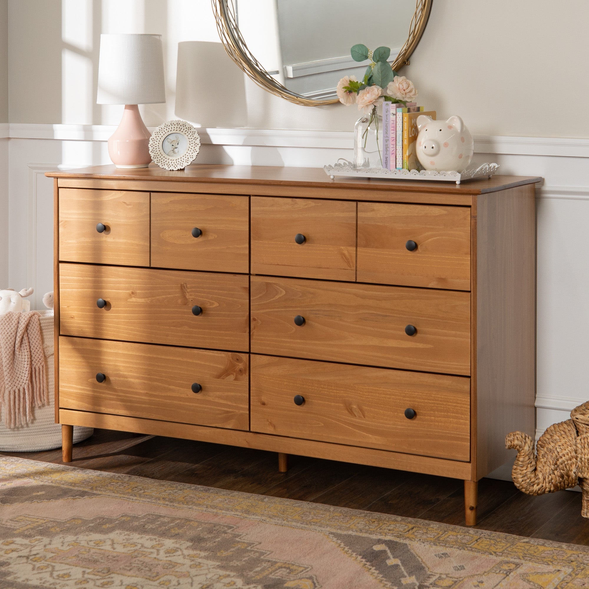 Modern 6 Drawer Solid Wood Dresser - East Shore Modern Home Furnishings