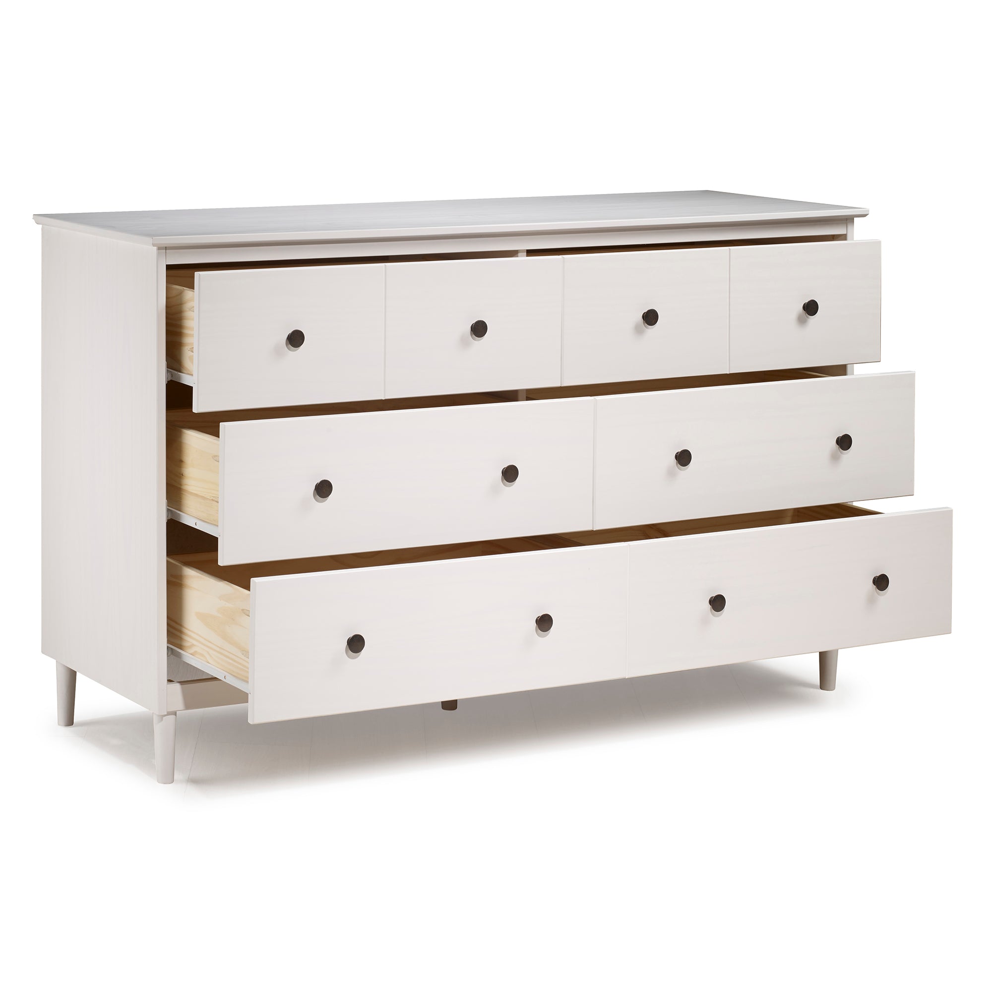 Modern 6 Drawer Solid Wood Dresser - East Shore Modern Home Furnishings