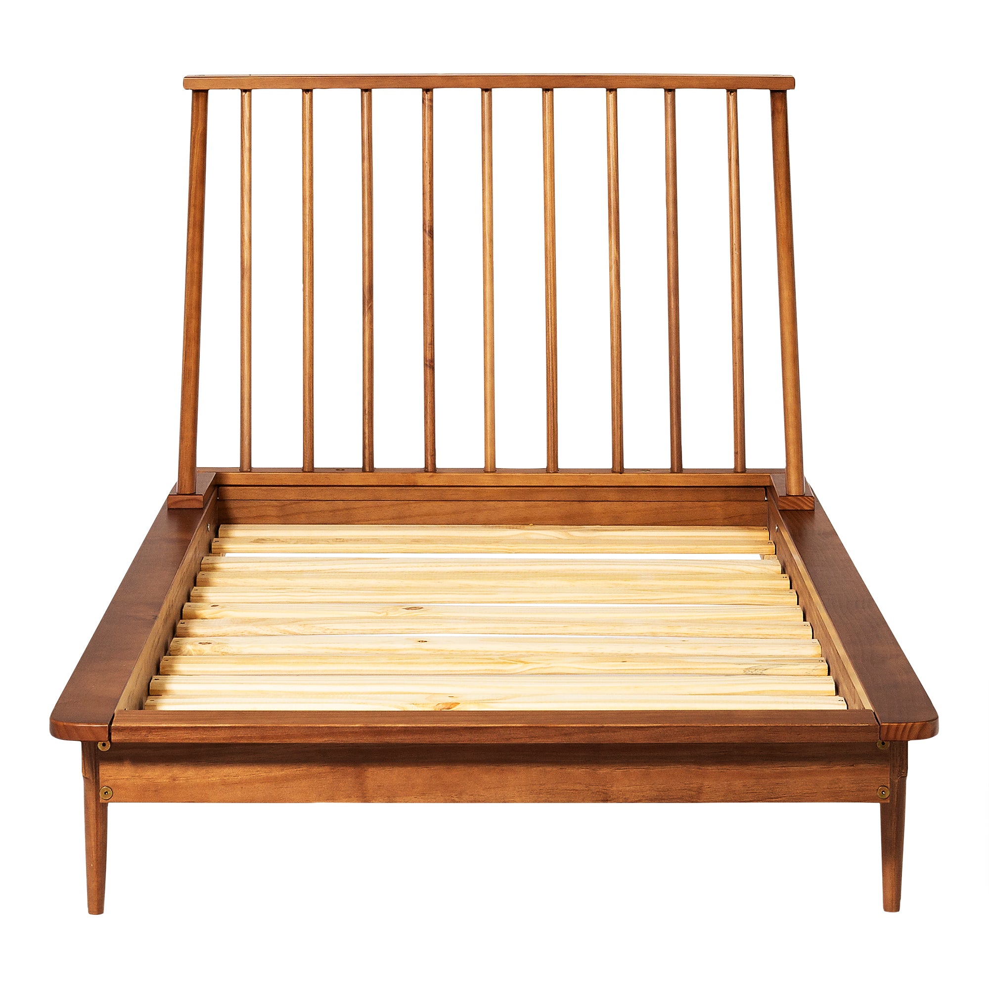 Twin Mid Century Solid Wood Spindle Bed - East Shore Modern Home Furnishings