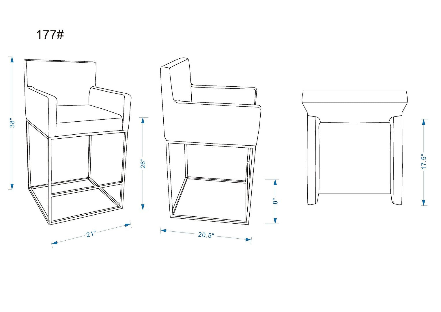 Ambassador Counter Stool - East Shore Modern Home Furnishings