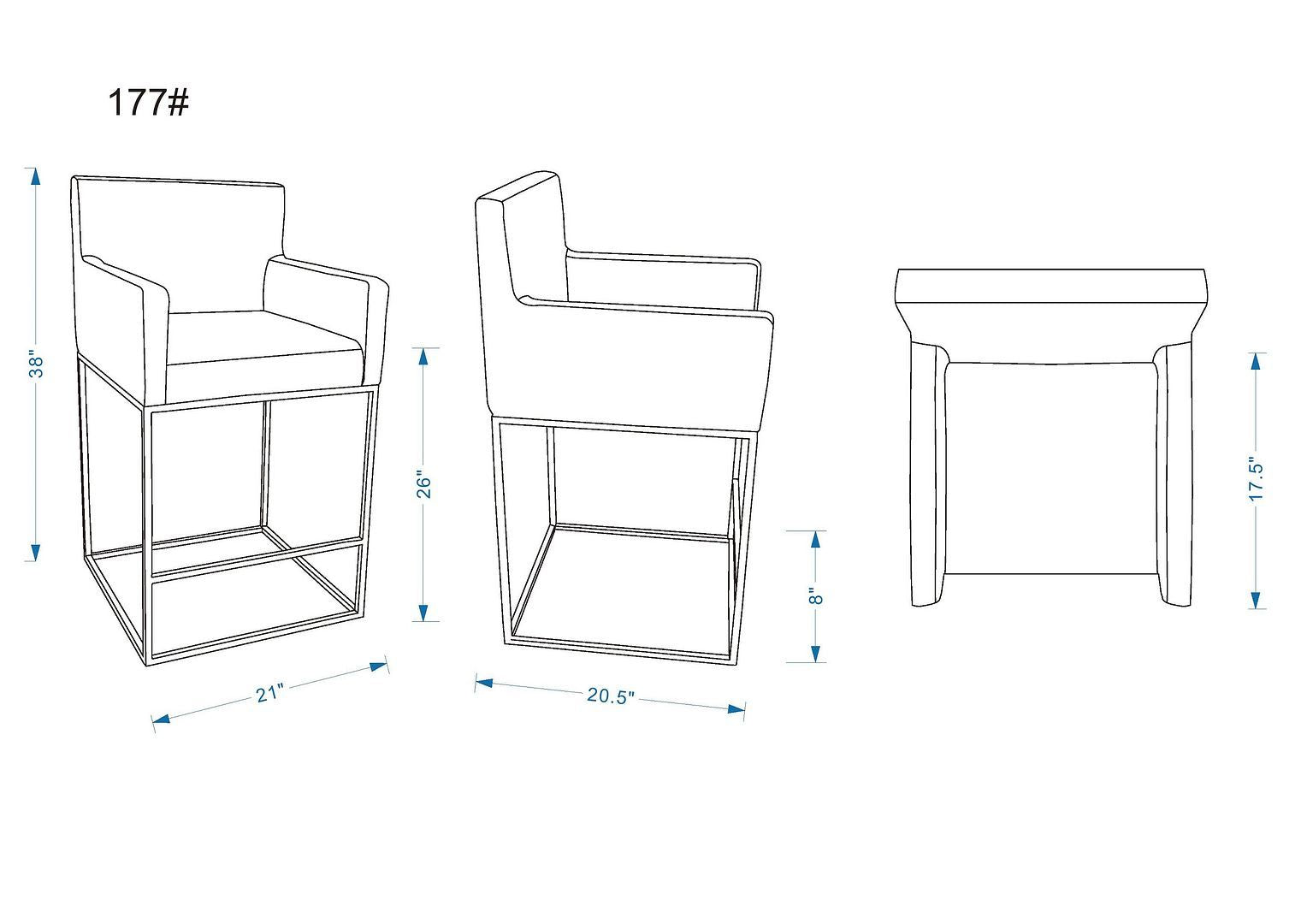 Ambassador Counter Stool - East Shore Modern Home Furnishings
