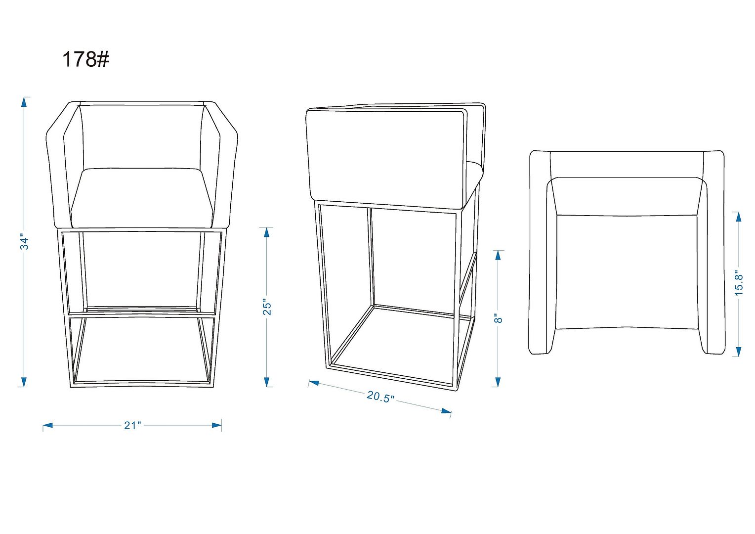 Embassy Counter Stool - East Shore Modern Home Furnishings