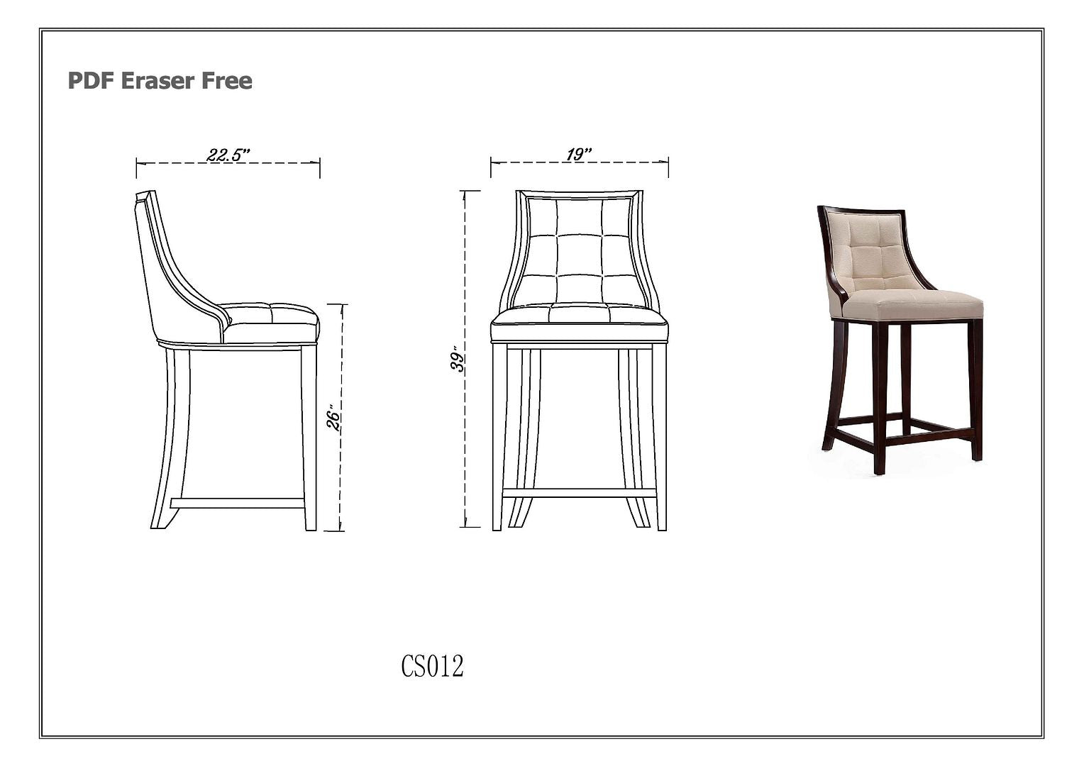 Fifth Avenue Counter Stool - East Shore Modern Home Furnishings