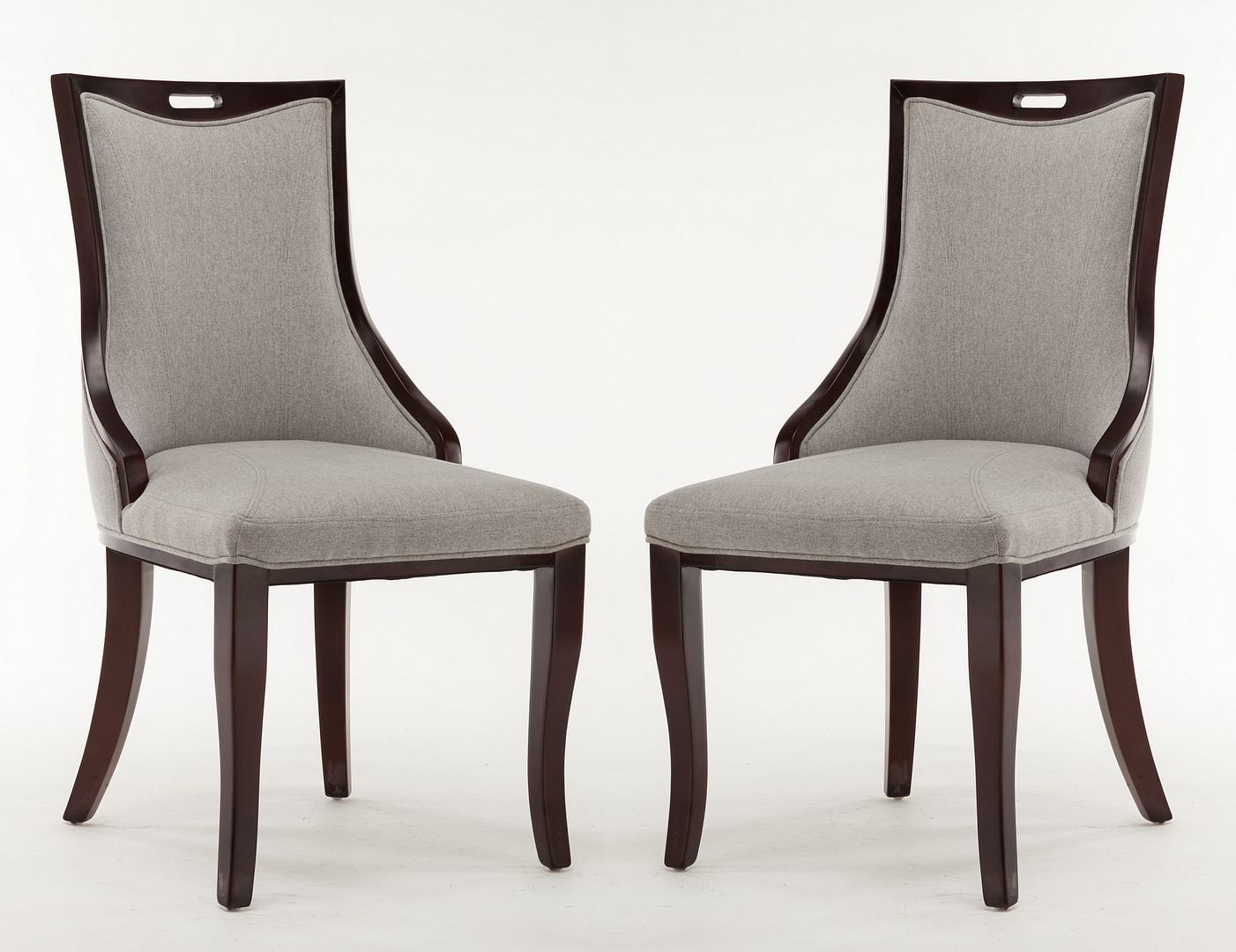 Emperor Twill Fabric Dining Chair - Set of 2 - East Shore Modern Home Furnishings