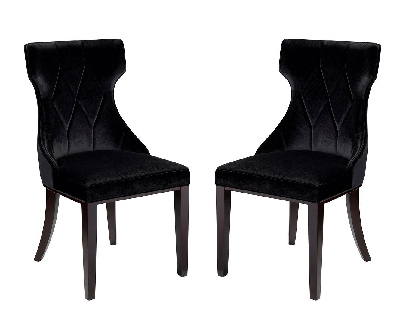 Reine Velvet Dining Chair - Set of 2 - East Shore Modern Home Furnishings