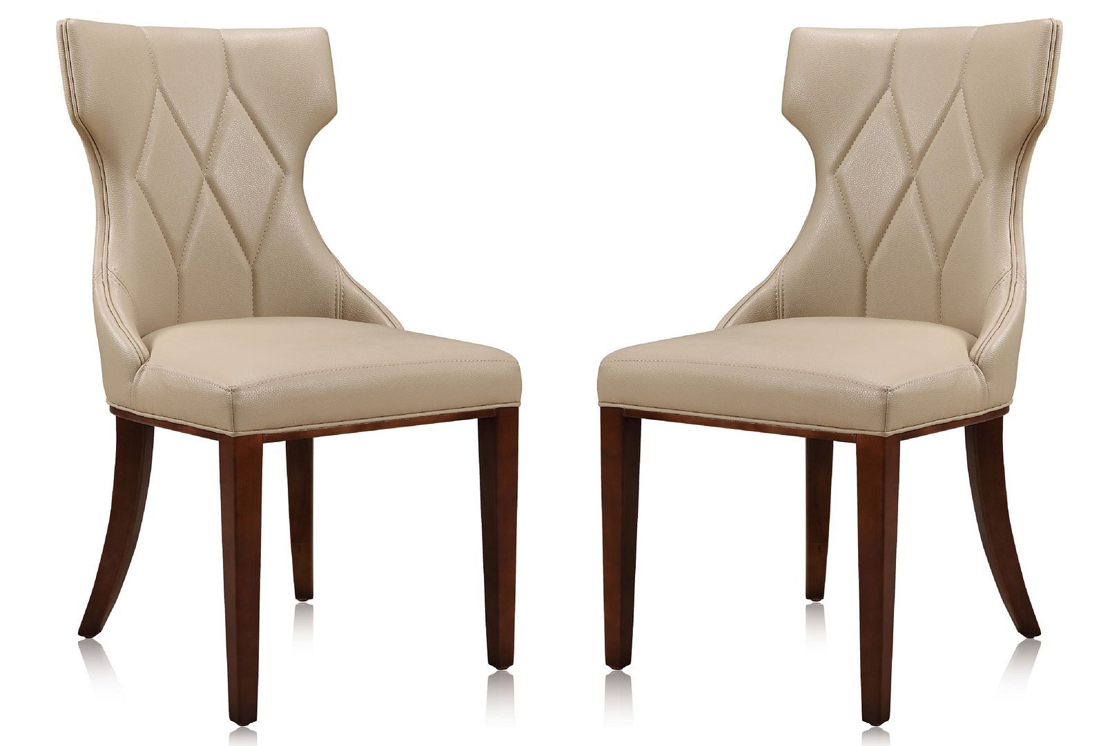 Reine Faux Leather Dining Chair - Set of 2 - East Shore Modern Home Furnishings