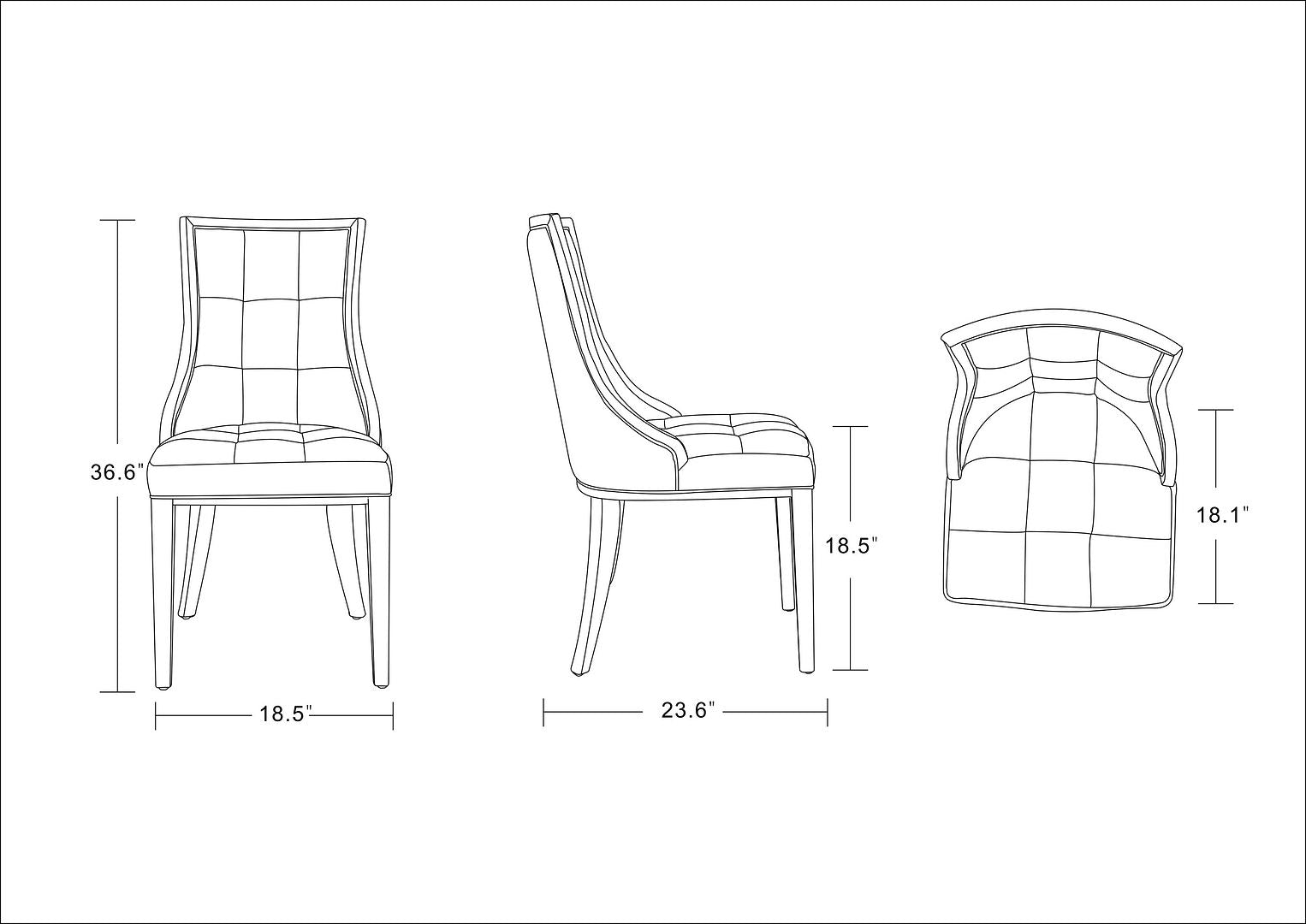 Fifth Avenue Dining Chair - Set of 2 - East Shore Modern Home Furnishings