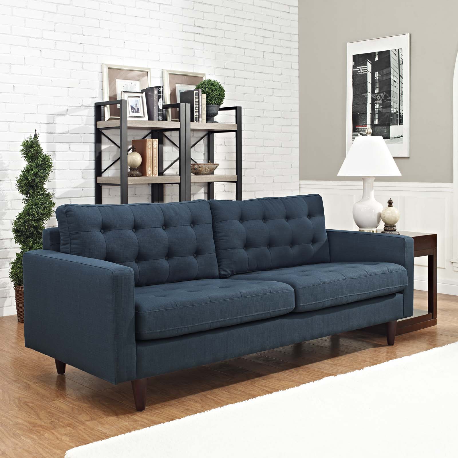 Empress Upholstered Fabric Sofa - East Shore Modern Home Furnishings