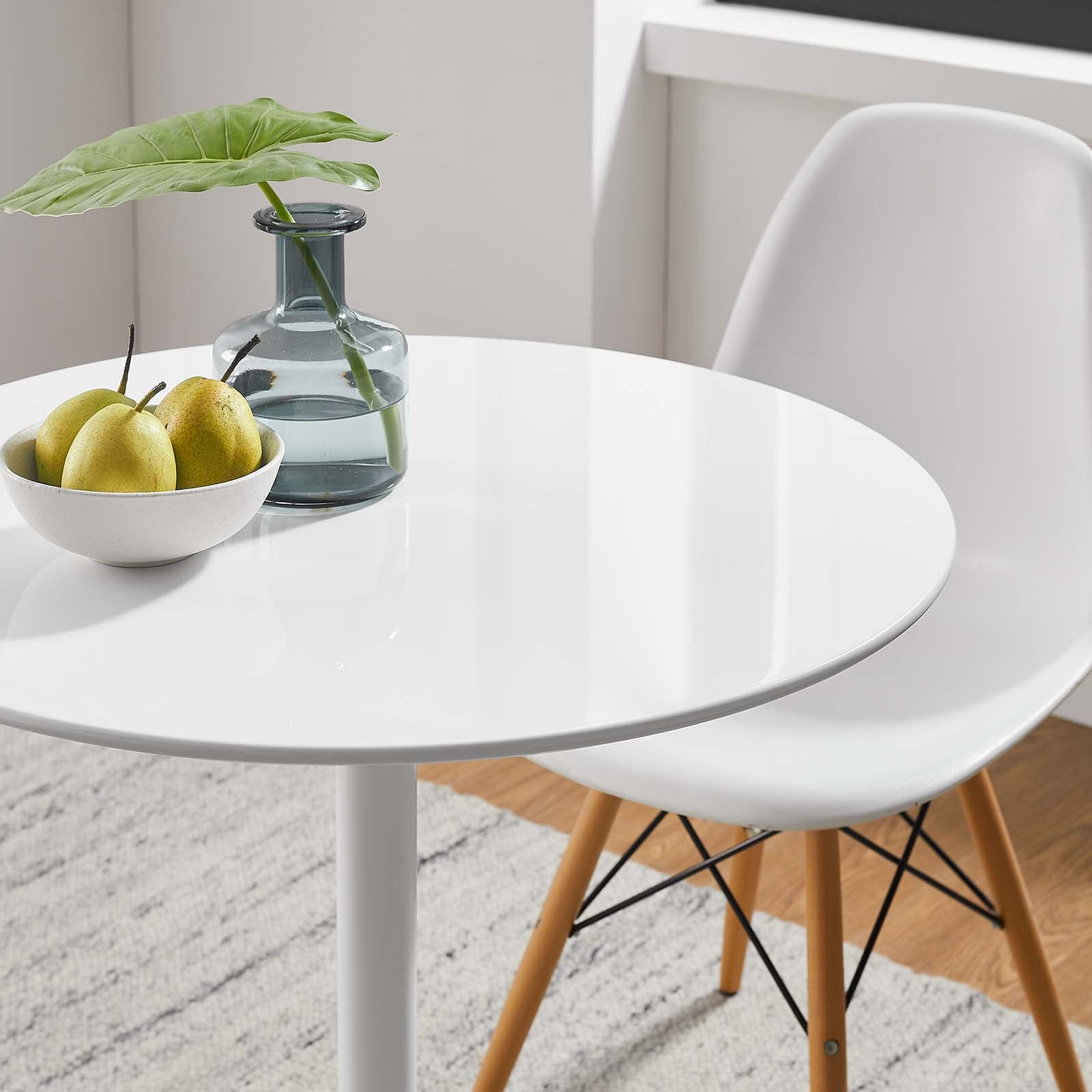 Lippa 28" Round Wood Top Dining Table - East Shore Modern Home Furnishings