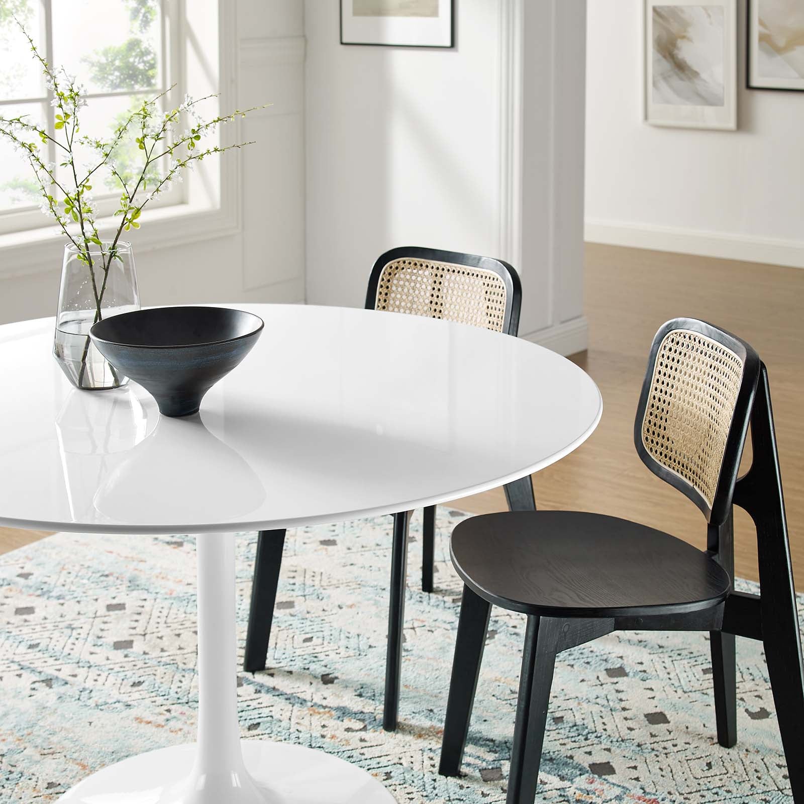 Lippa 47" Round Wood Top Dining Table - East Shore Modern Home Furnishings