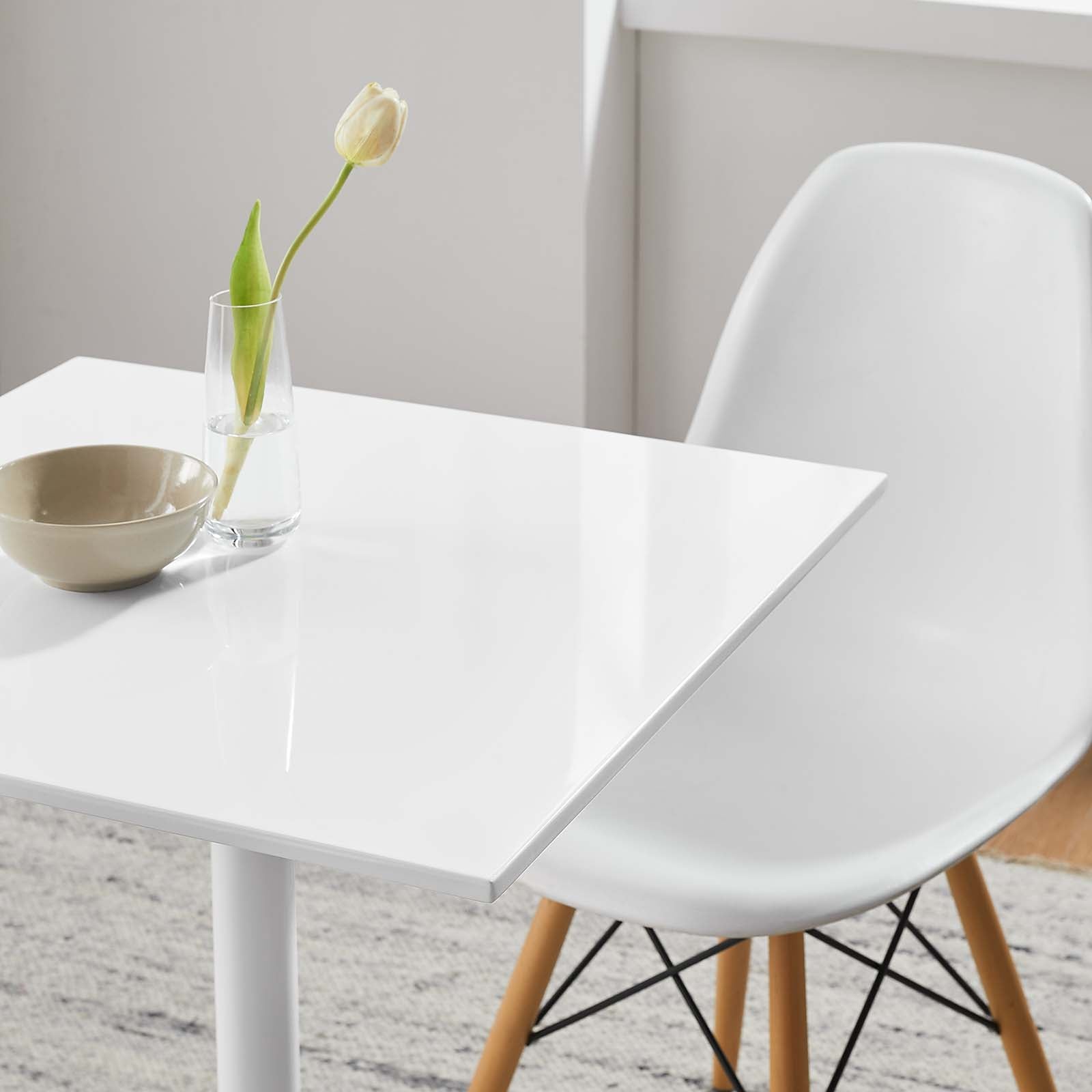 Lippa 24" Square Wood Top Dining Table - East Shore Modern Home Furnishings