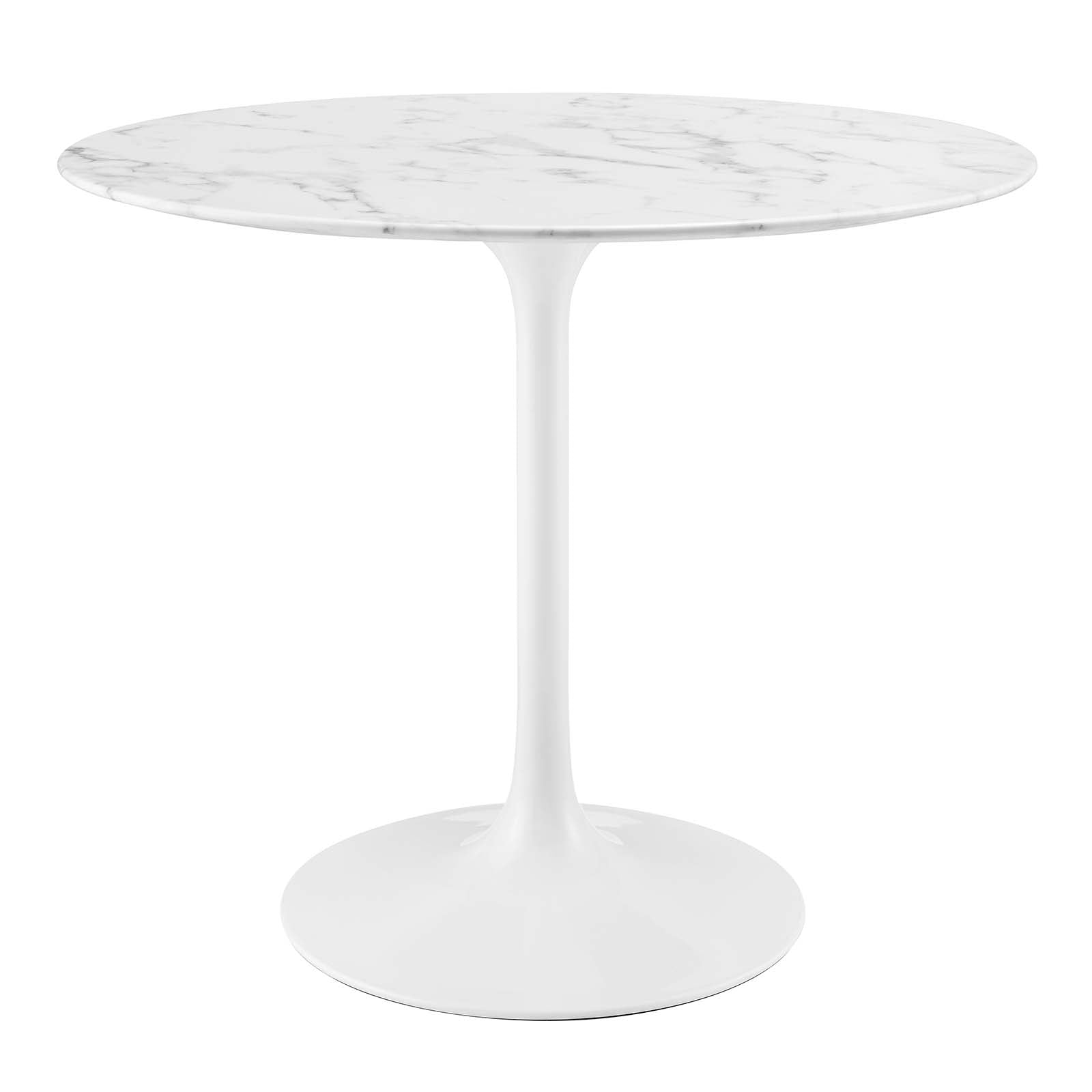 Lippa 36" Round Artificial Marble Dining Table - East Shore Modern Home Furnishings