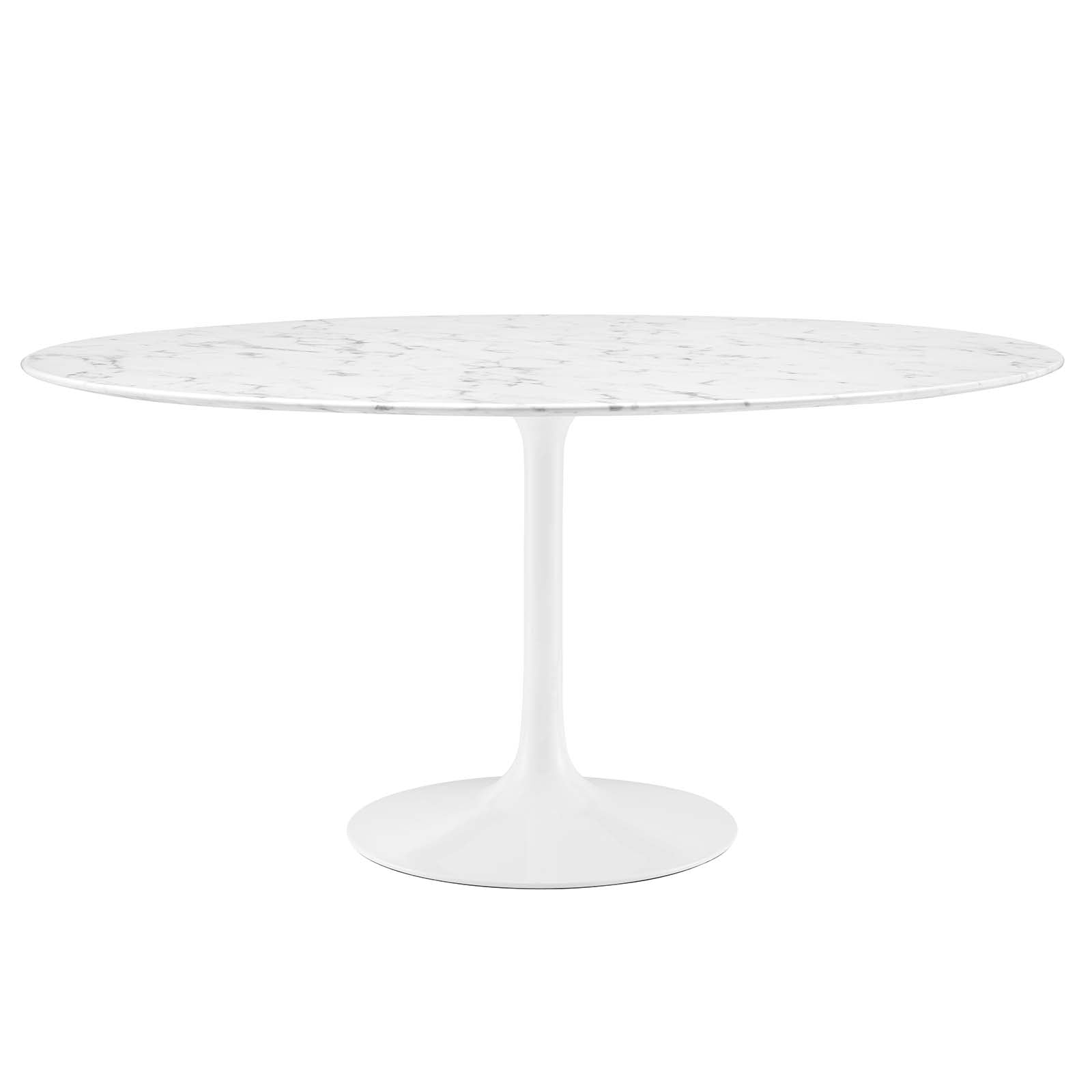 Lippa 60" Round Artificial Marble Dining Table - East Shore Modern Home Furnishings