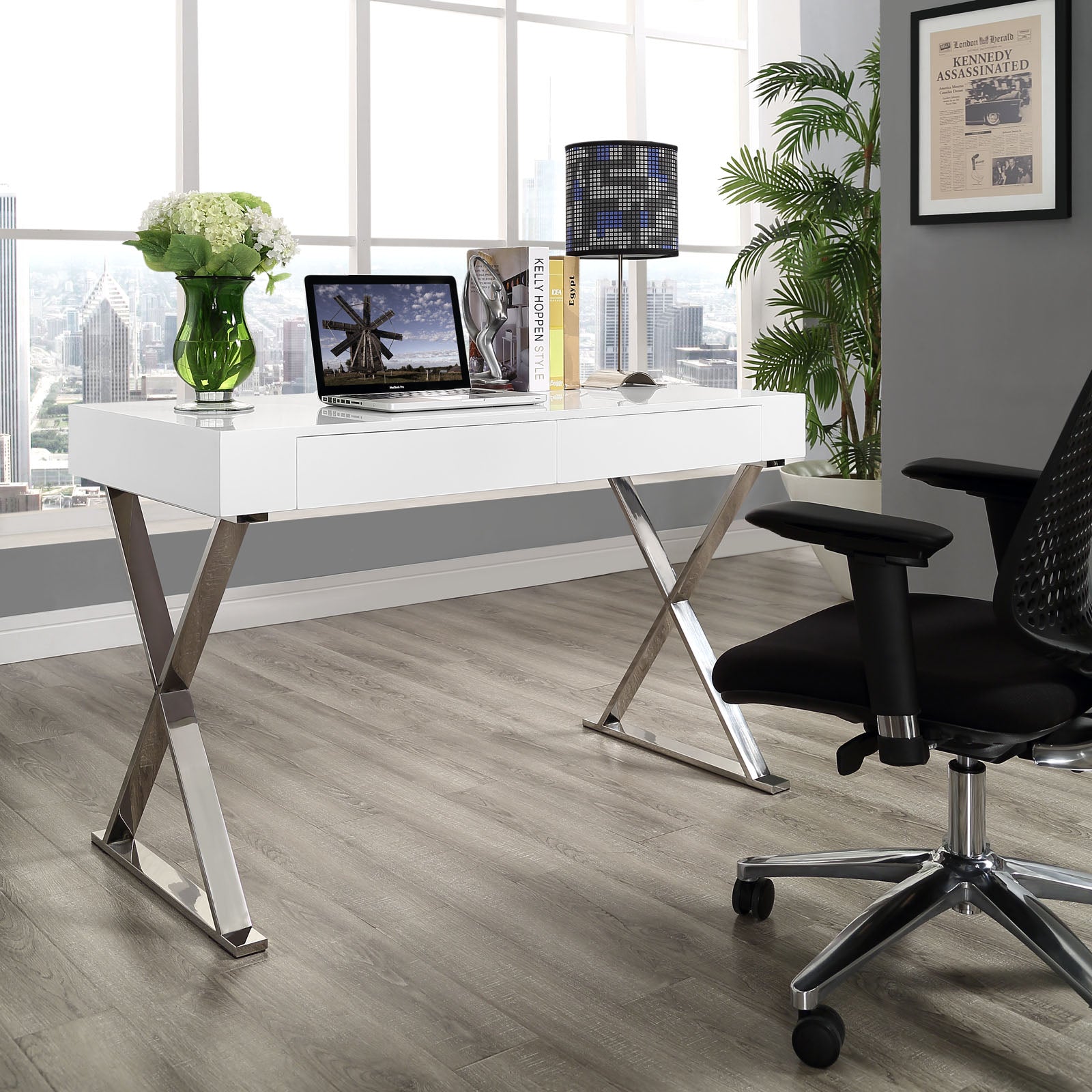 Sector Office Desk - East Shore Modern Home Furnishings