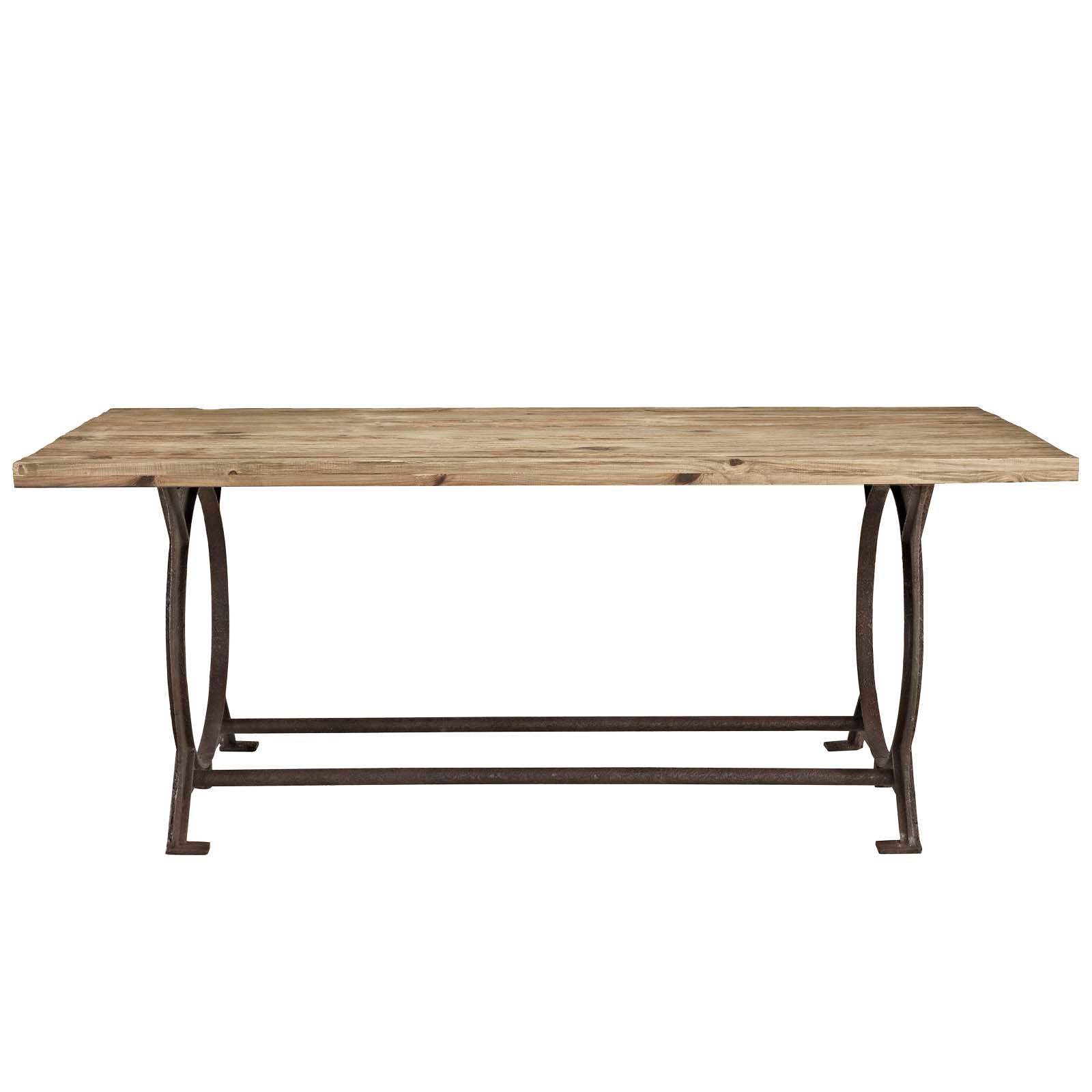 Effuse Rectangle Wood Top Dining Table - East Shore Modern Home Furnishings