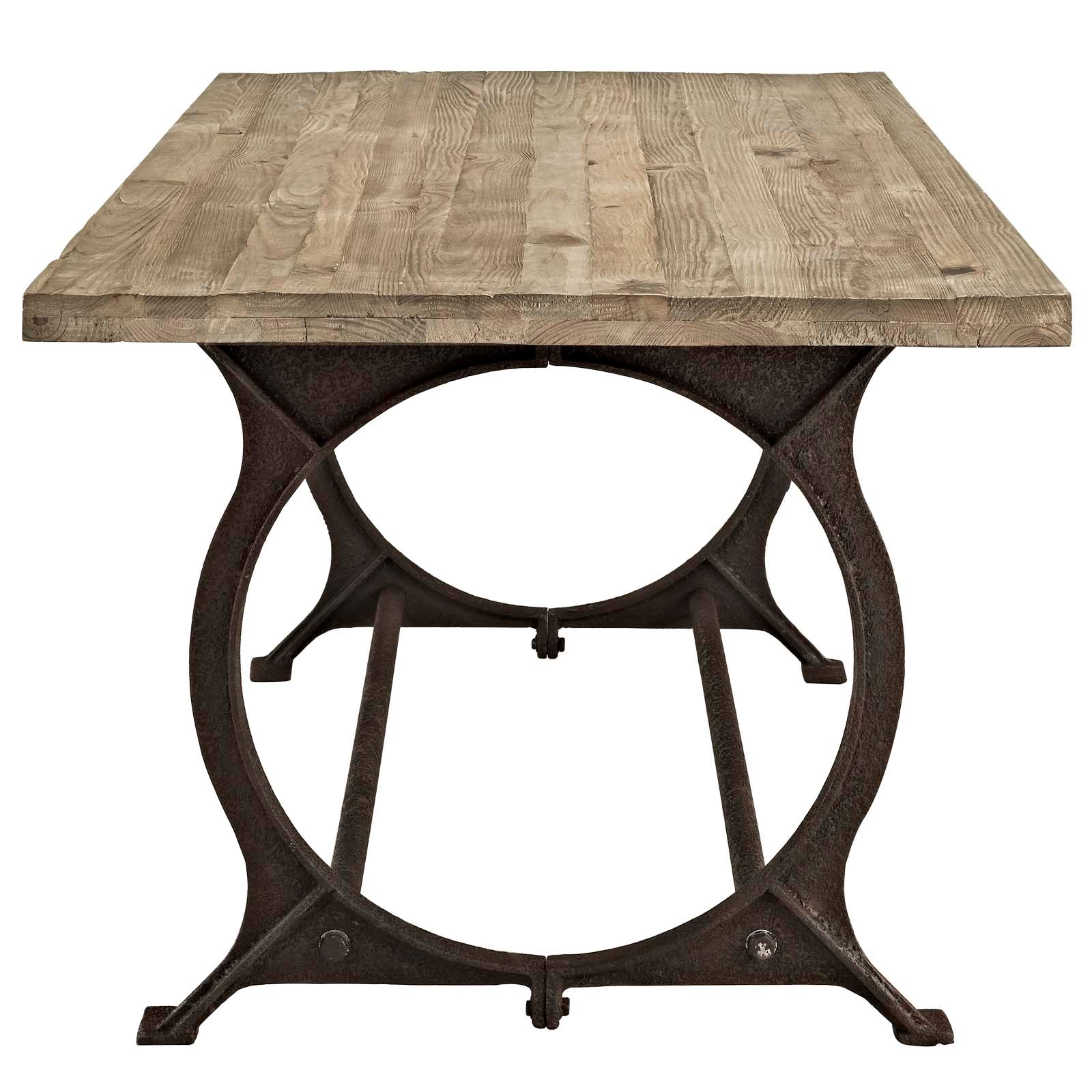 Effuse Rectangle Wood Top Dining Table - East Shore Modern Home Furnishings