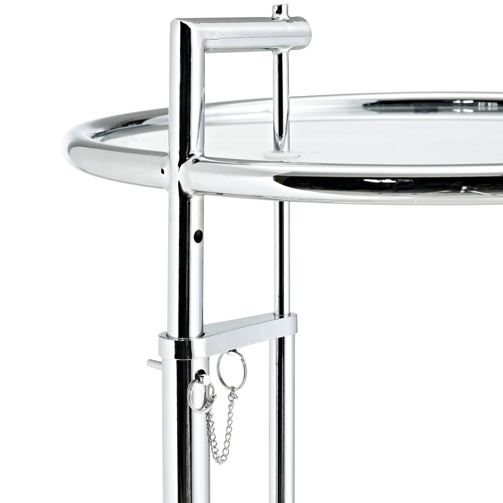 Eileen Gray Chrome Stainless Steel End Table