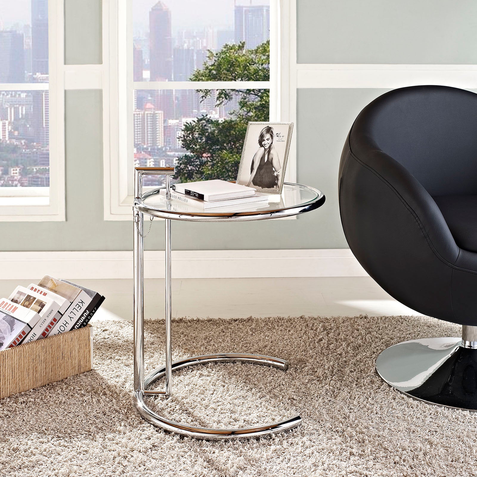 Eileen Gray Metal End Table - East Shore Modern Home Furnishings