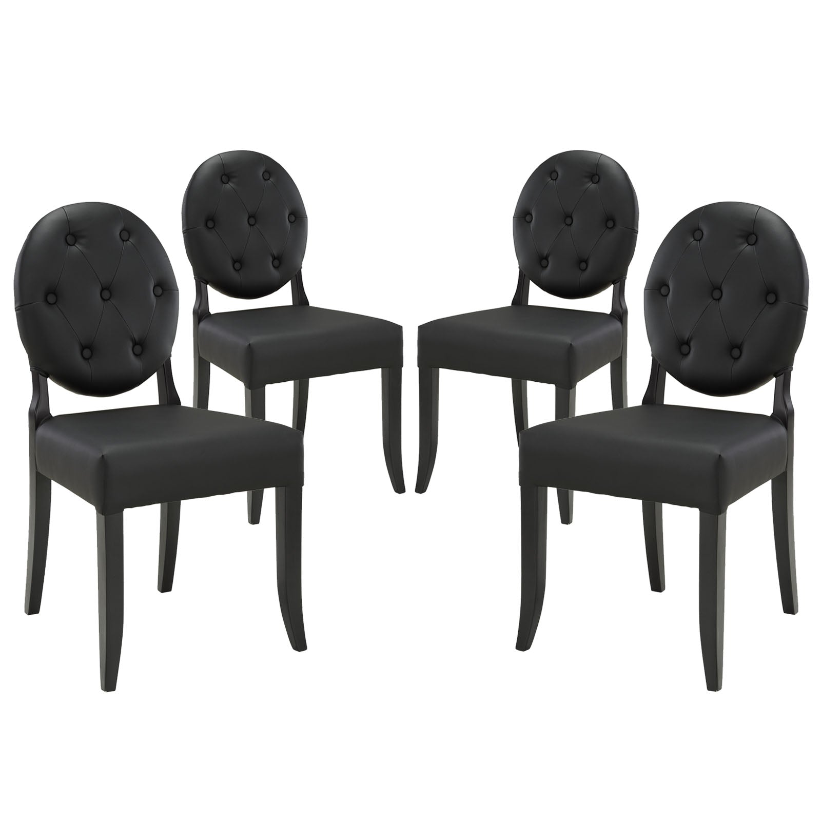 Button Dining Side Chair Set of 4 - East Shore Modern Home Furnishings
