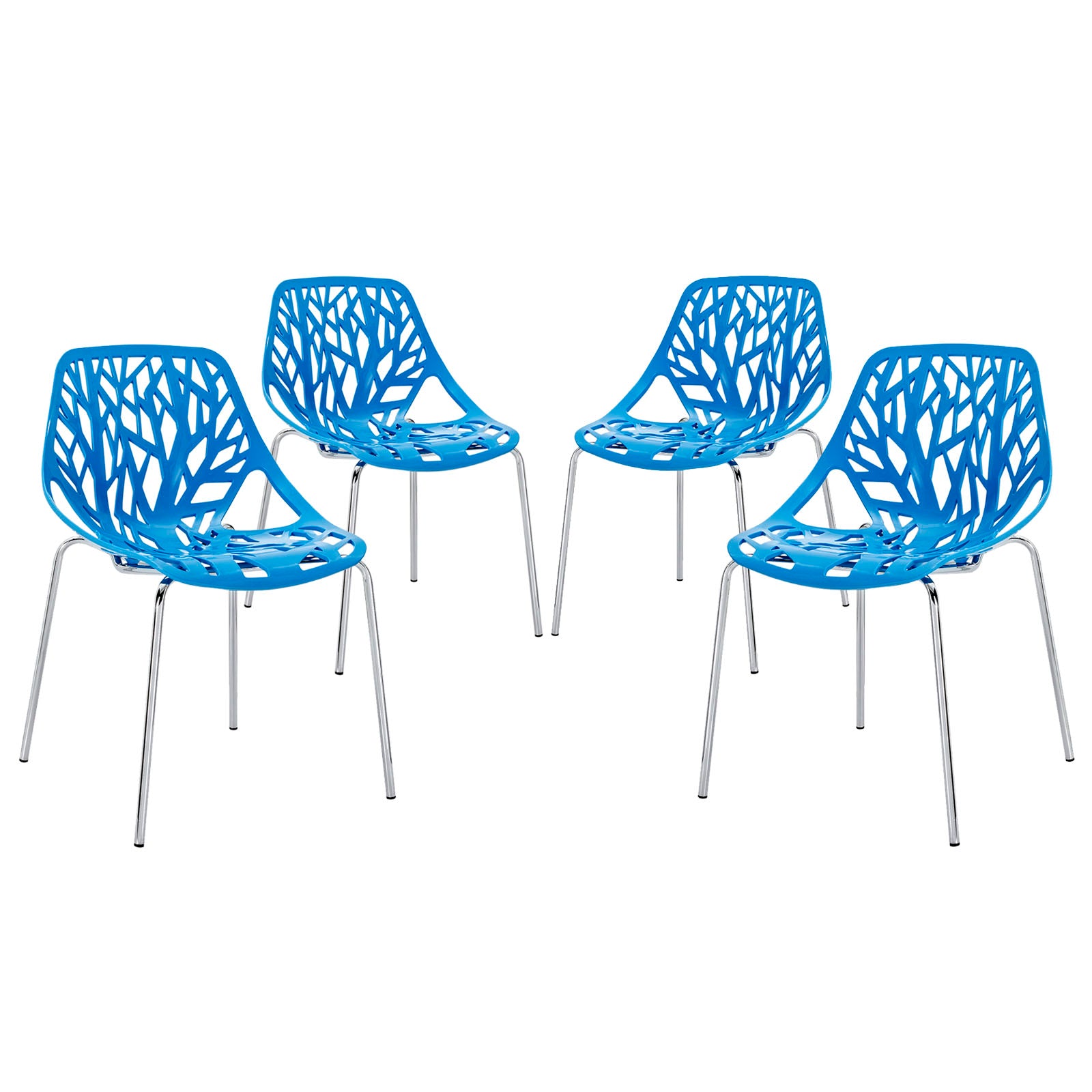 Stencil Dining Side Chair Set of 4 - East Shore Modern Home Furnishings