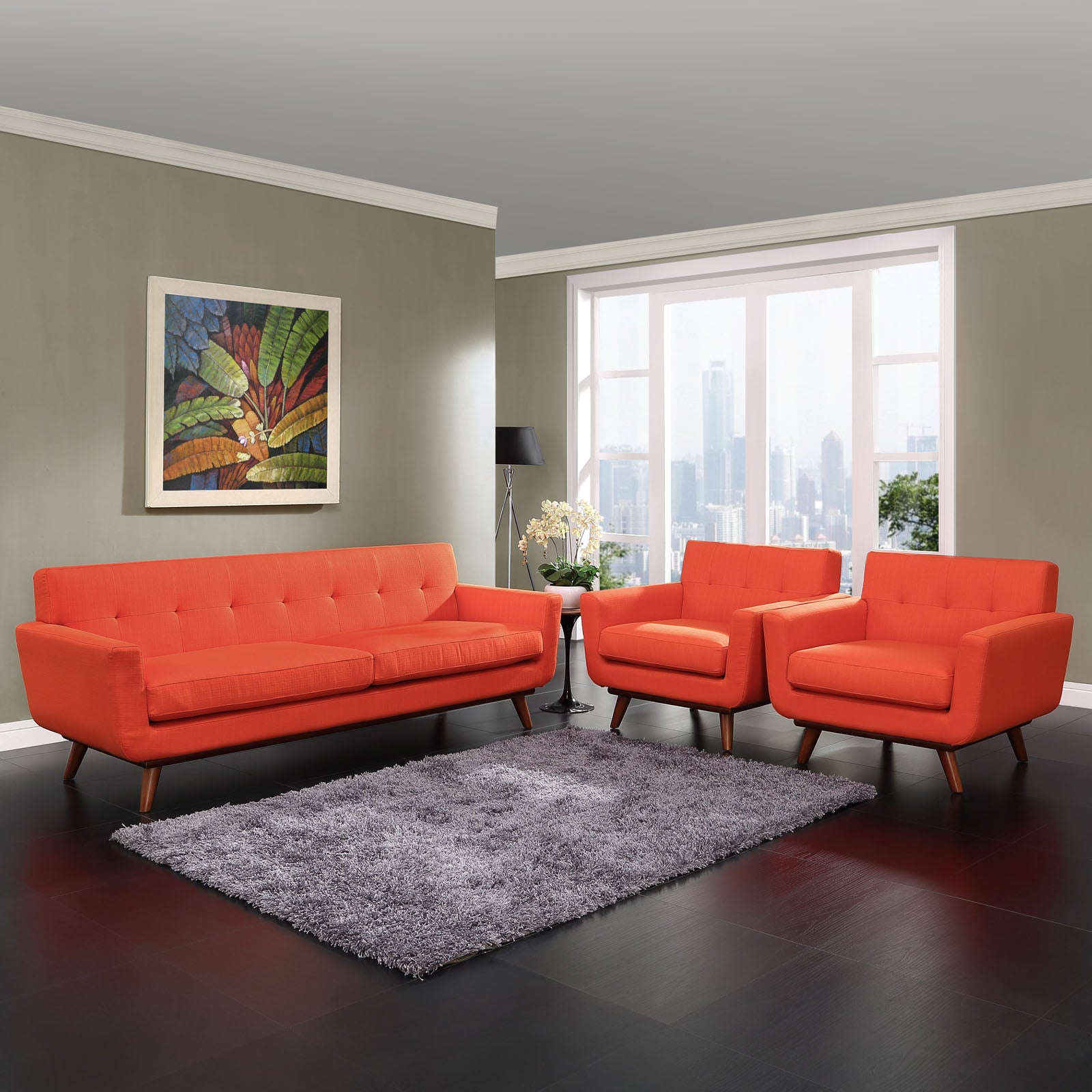 Engage Armchairs and Sofa Set of 3 - East Shore Modern Home Furnishings