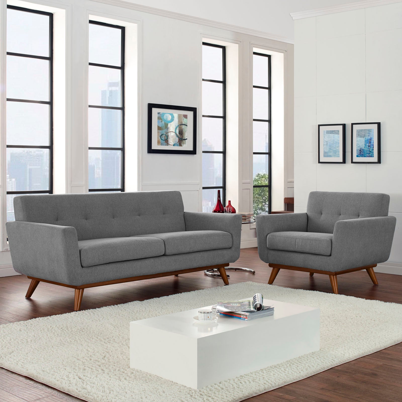 Engage Armchair and Loveseat Set of 2