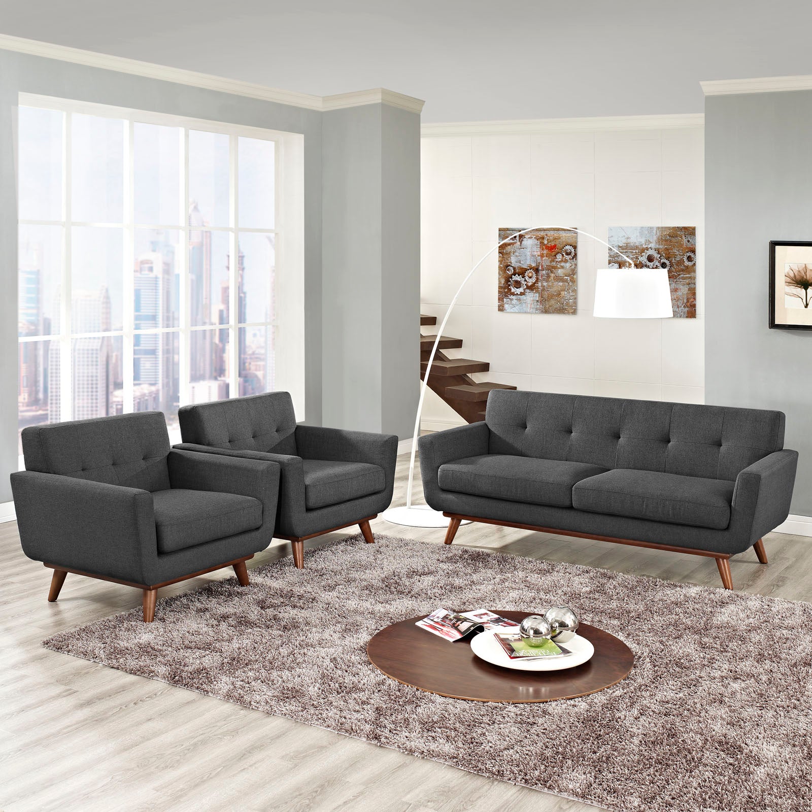 Engage Armchairs and Loveseat Set of 3