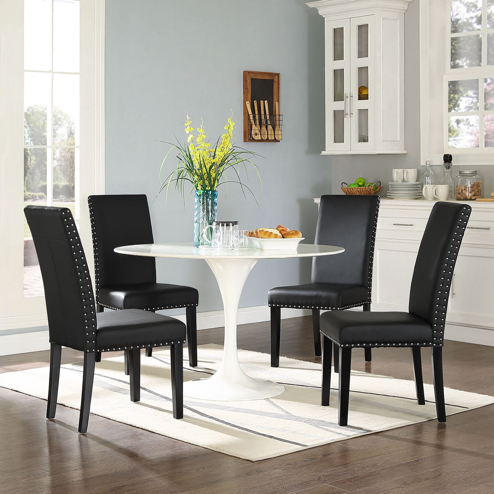 Parcel Dining Faux Leather Side Chair - East Shore Modern Home Furnishings