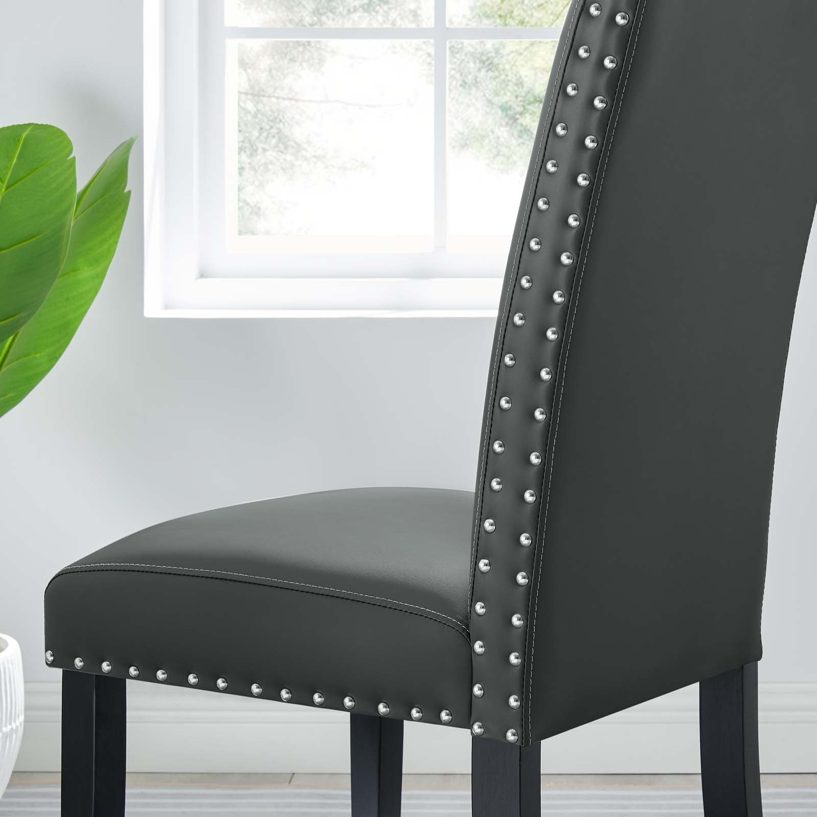 Parcel Dining Faux Leather Side Chair - East Shore Modern Home Furnishings