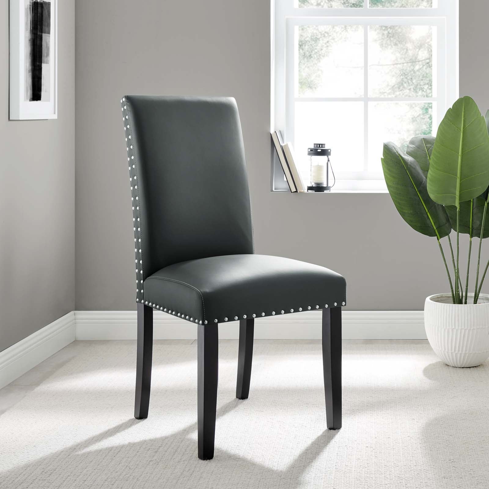 Parcel Dining Faux Leather Side Chair - East Shore Modern Home Furnishings