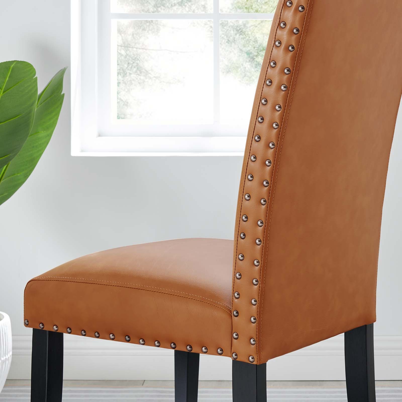 Parcel Dining Faux Leather Side Chair - East Shore Modern Home Furnishings