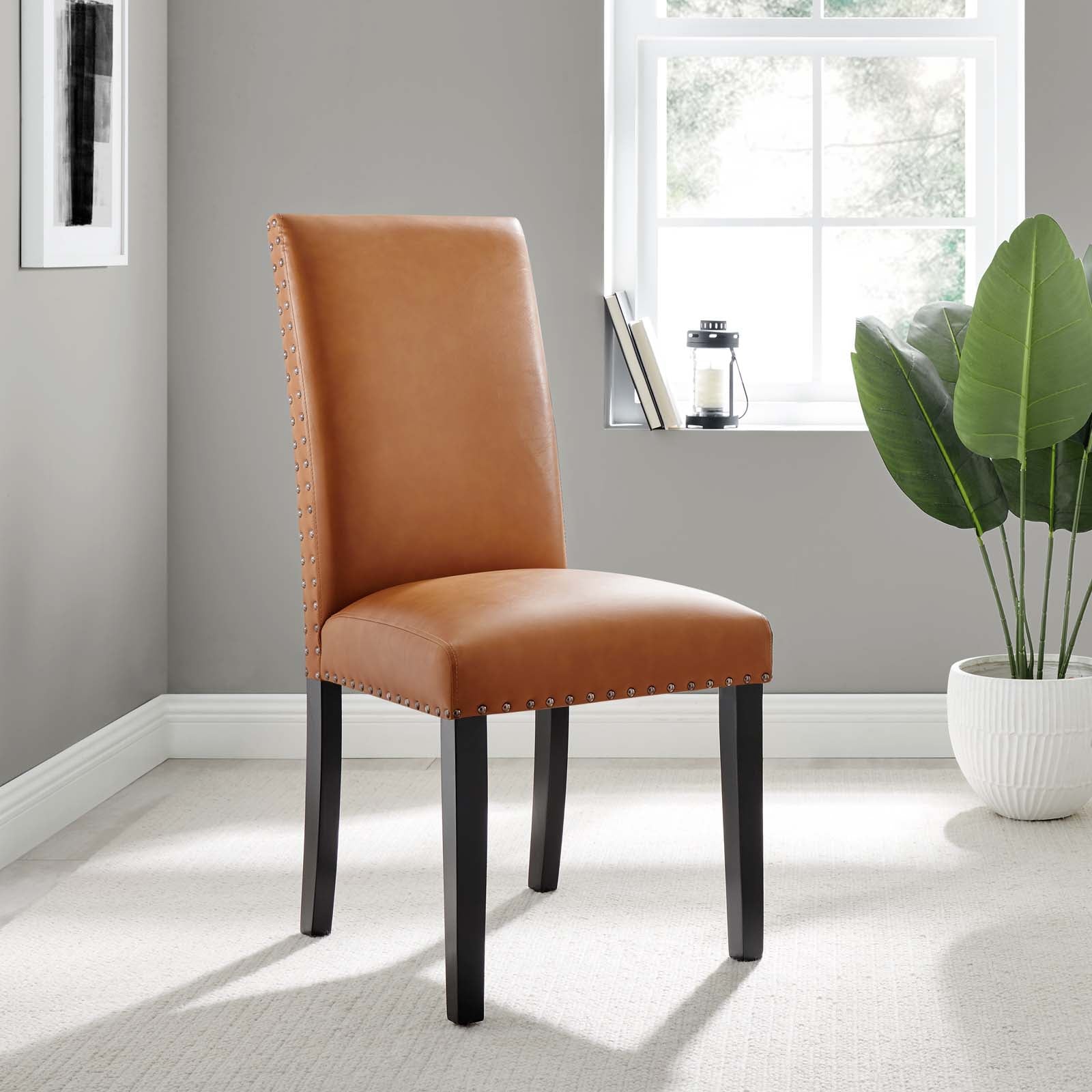 Parcel Dining Faux Leather Side Chair - East Shore Modern Home Furnishings