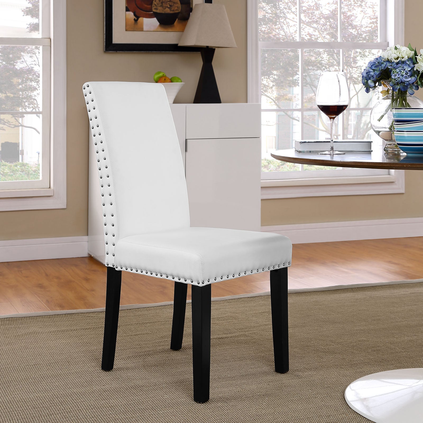 Parcel Dining Faux Leather Side Chair - East Shore Modern Home Furnishings