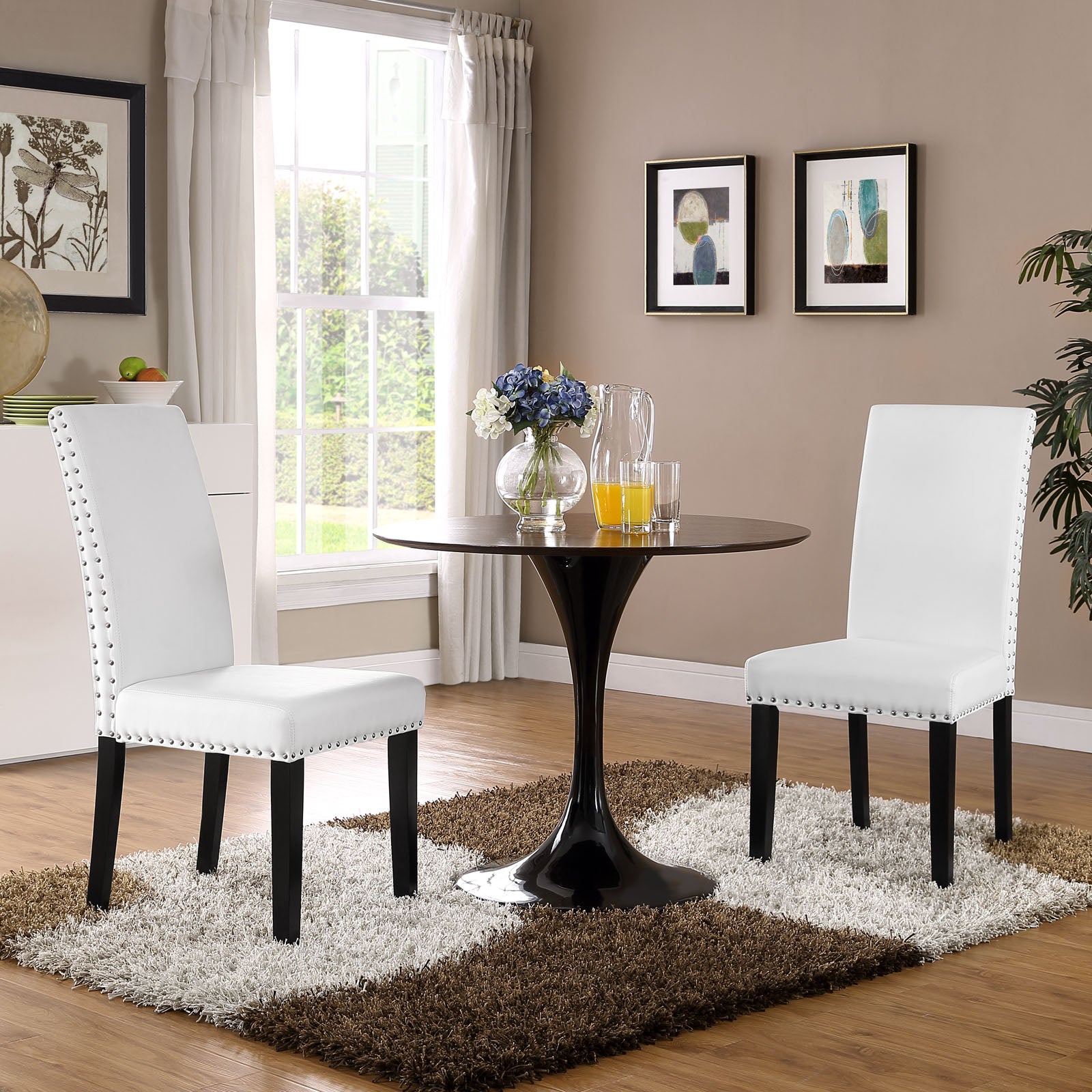 Parcel Dining Faux Leather Side Chair - East Shore Modern Home Furnishings