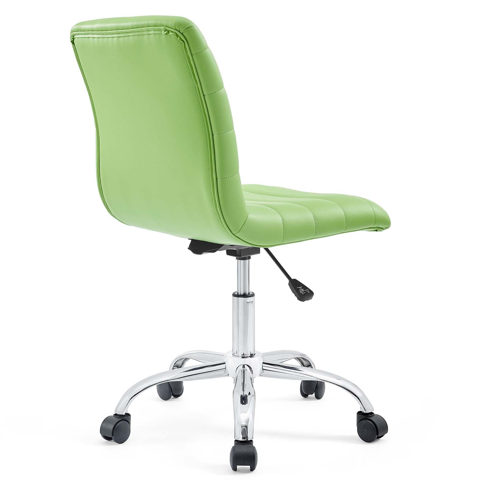 Ripple Armless Mid Back Vinyl Office Chair - East Shore Modern Home Furnishings