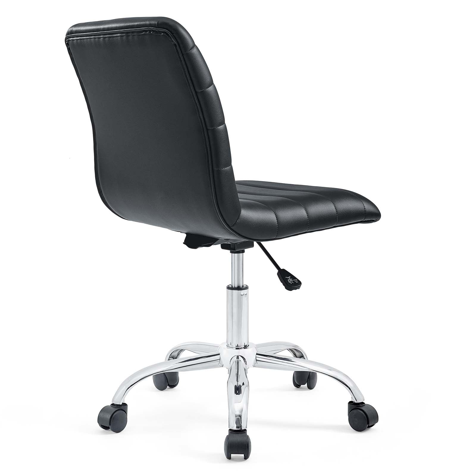 Ripple Armless Mid Back Vinyl Office Chair - East Shore Modern Home Furnishings