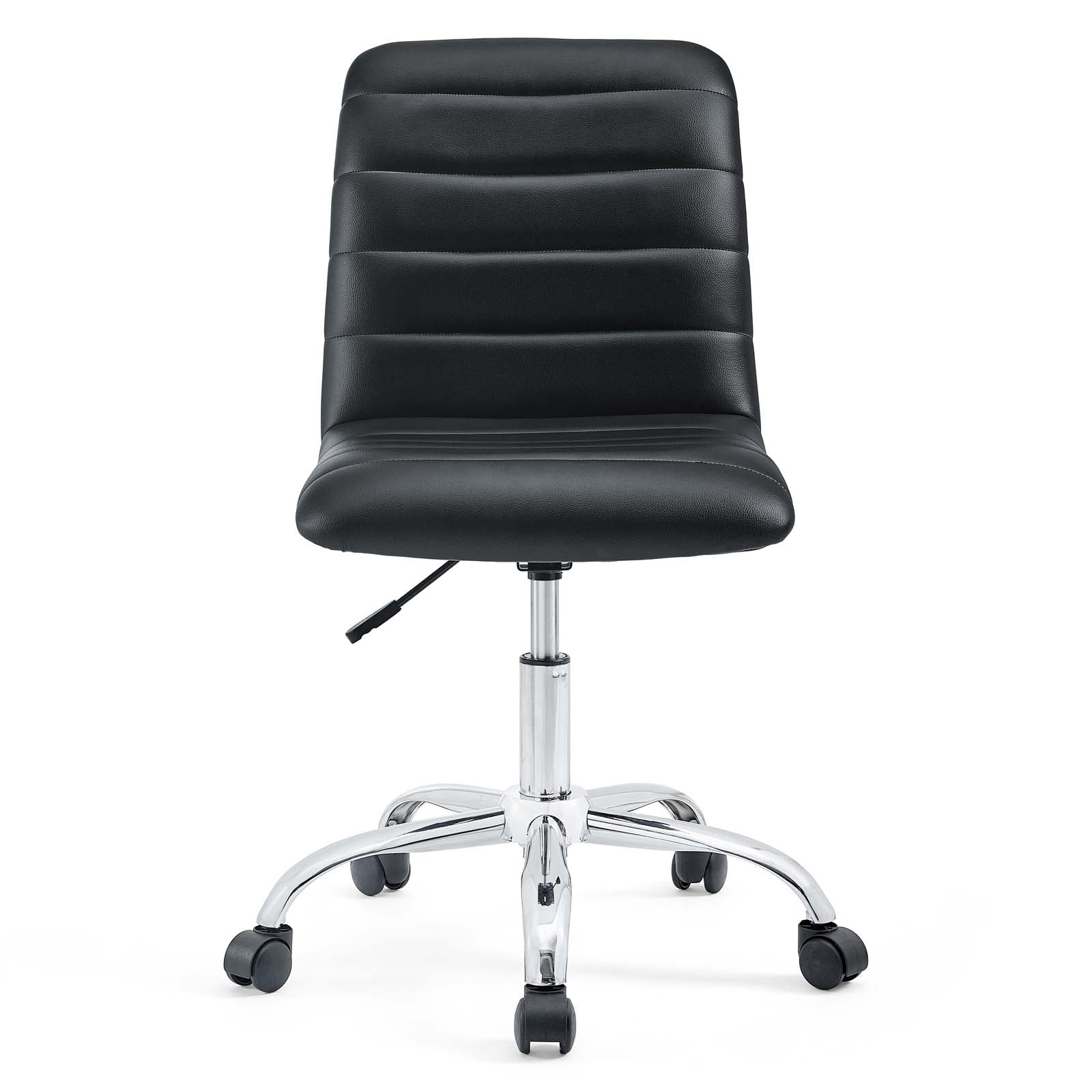 Ripple Armless Mid Back Vinyl Office Chair