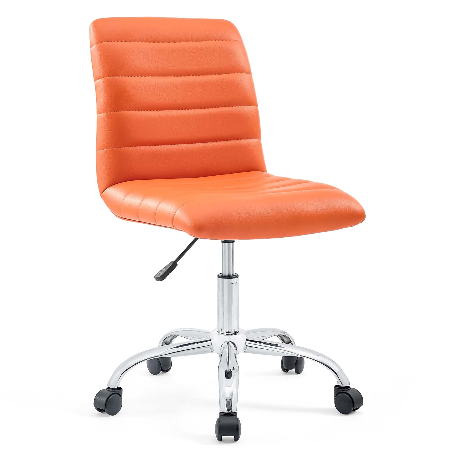 Ripple Armless Mid Back Vinyl Office Chair - East Shore Modern Home Furnishings