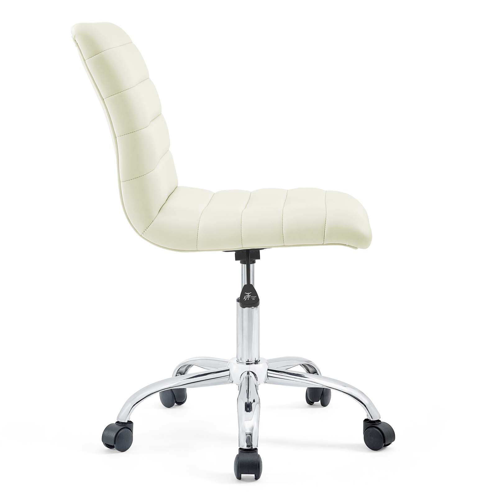 Ripple Armless Mid Back Vinyl Office Chair - East Shore Modern Home Furnishings