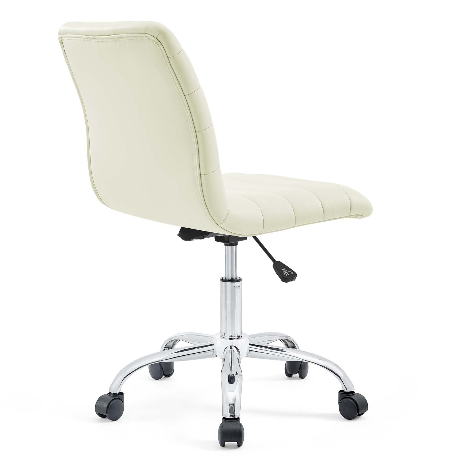 Ripple Armless Mid Back Vinyl Office Chair - East Shore Modern Home Furnishings