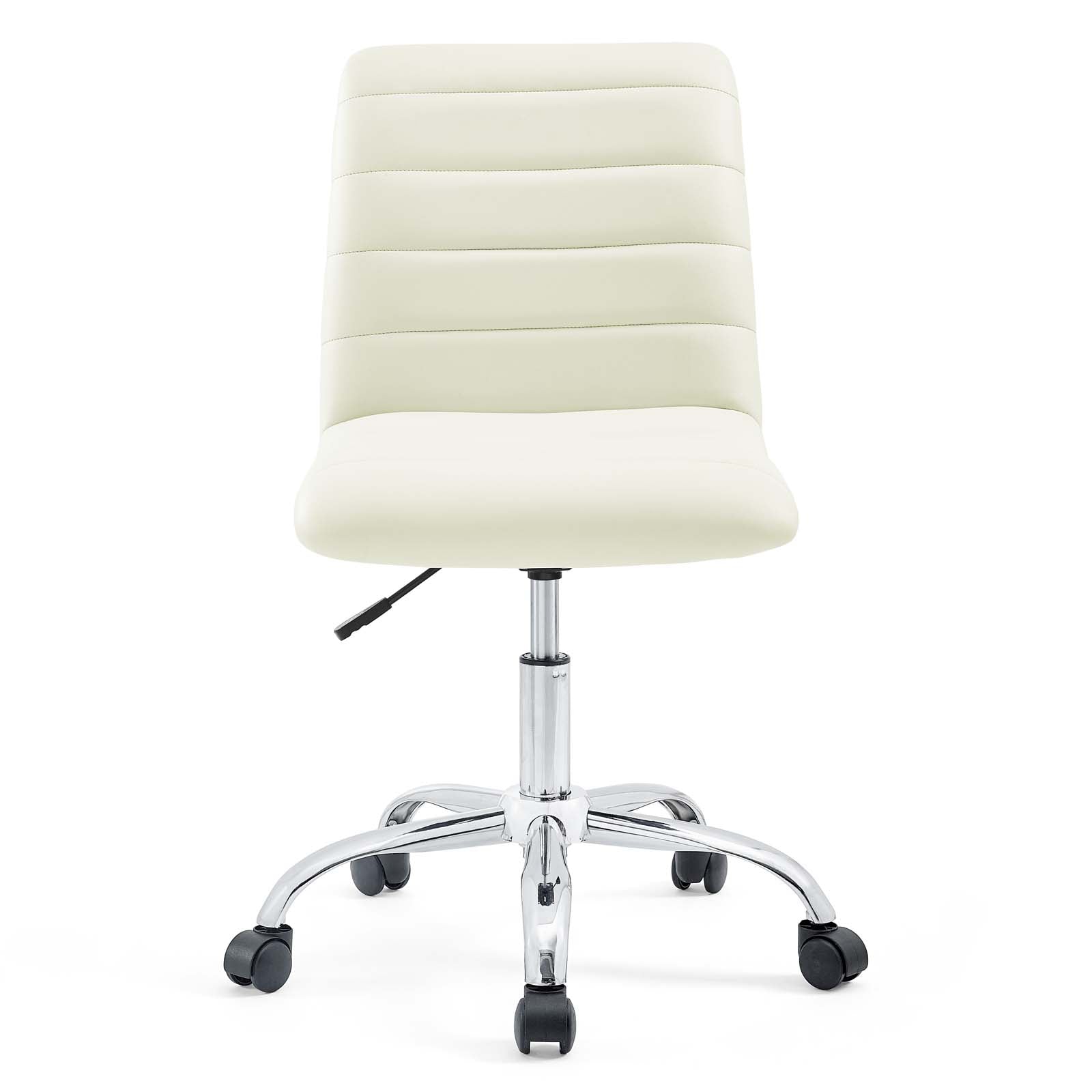 Ripple Armless Mid Back Vinyl Office Chair - East Shore Modern Home Furnishings