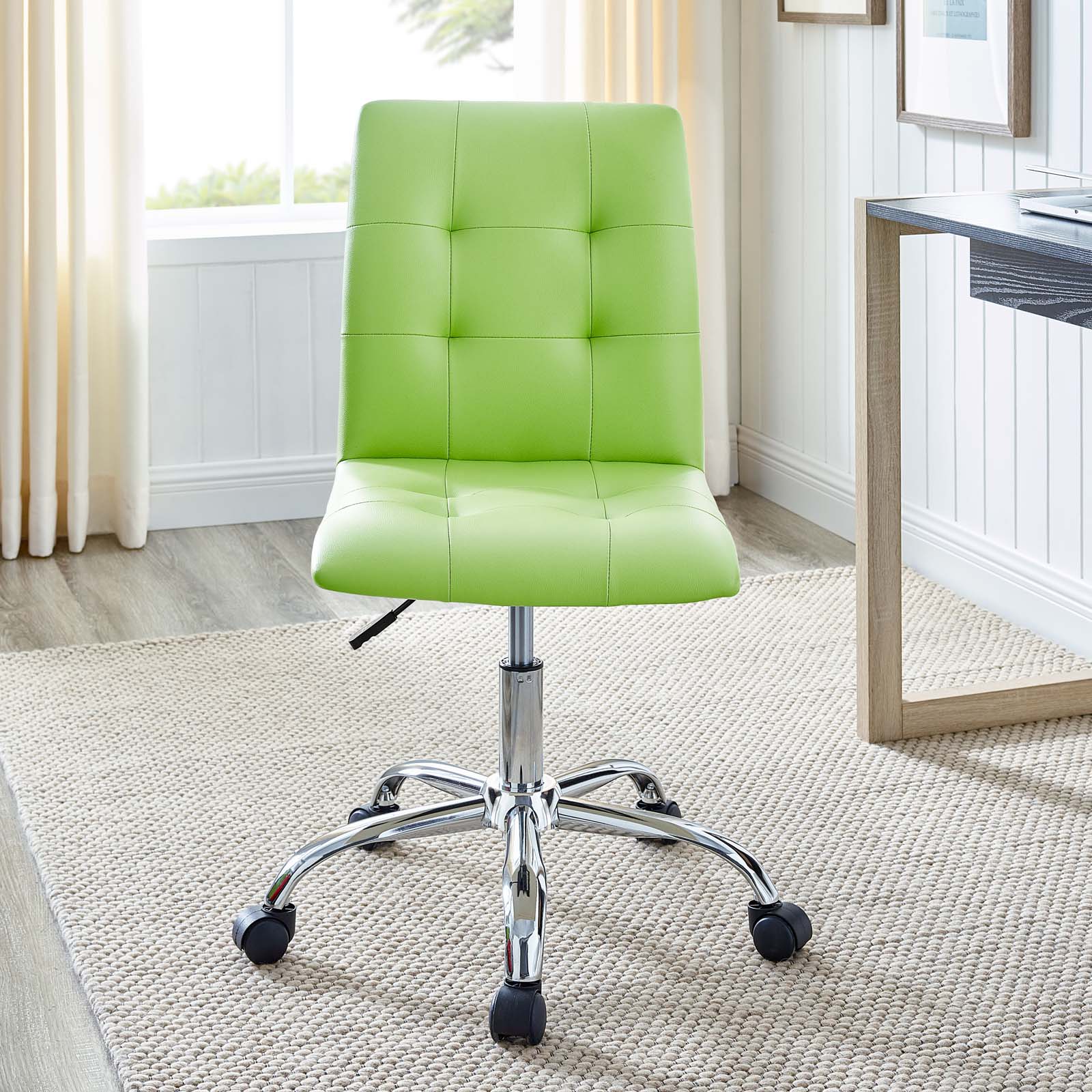 Prim Armless Mid Back Office Chair - East Shore Modern Home Furnishings