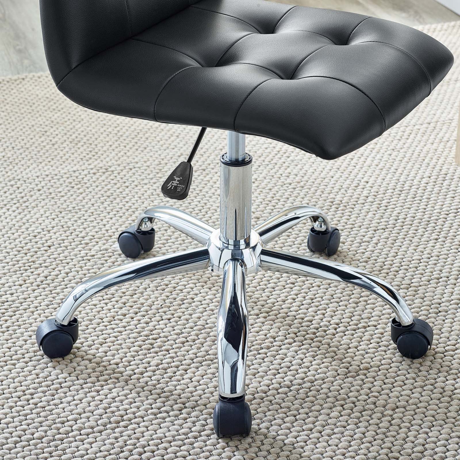 Prim Armless Mid Back Office Chair - East Shore Modern Home Furnishings