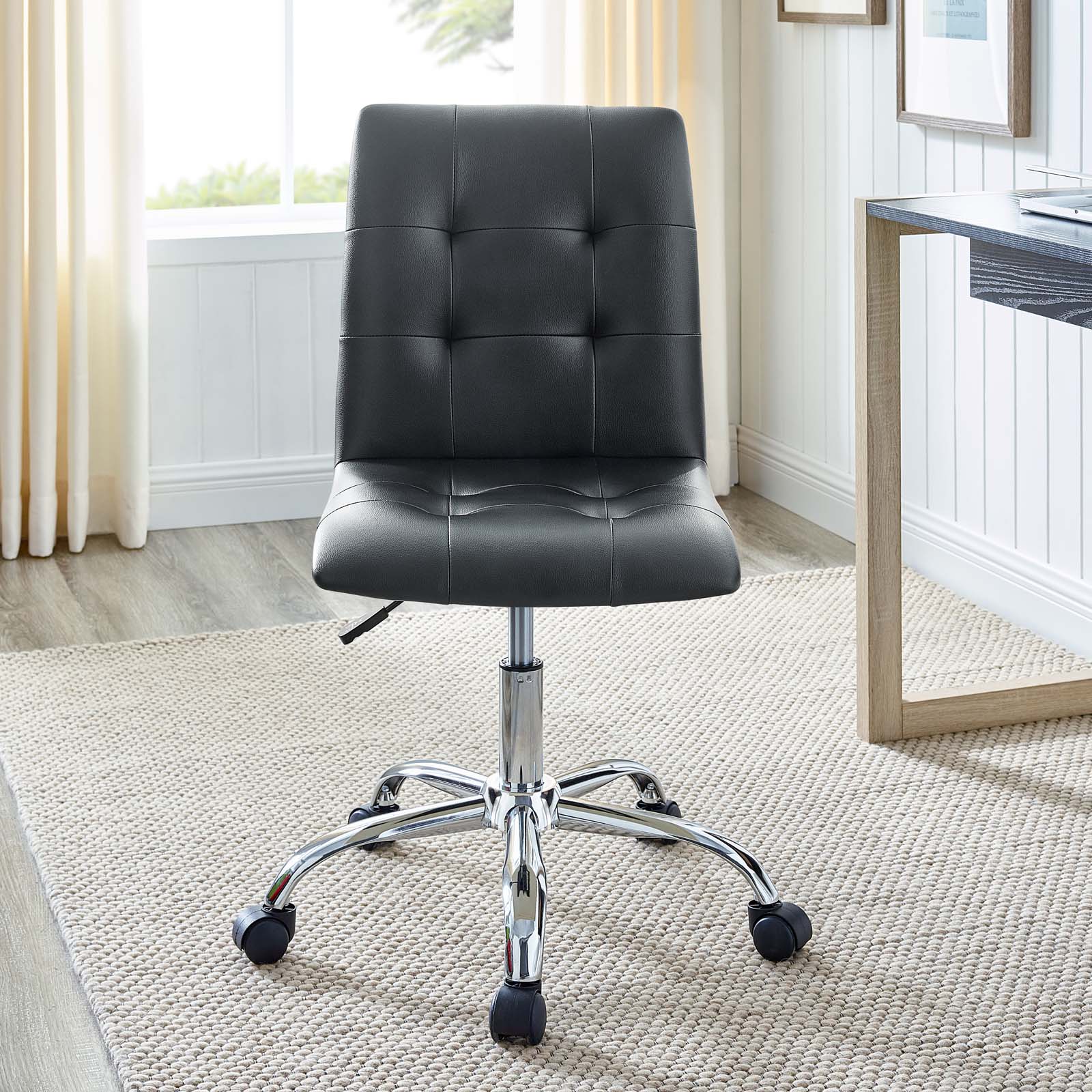 Prim Armless Mid Back Office Chair - East Shore Modern Home Furnishings