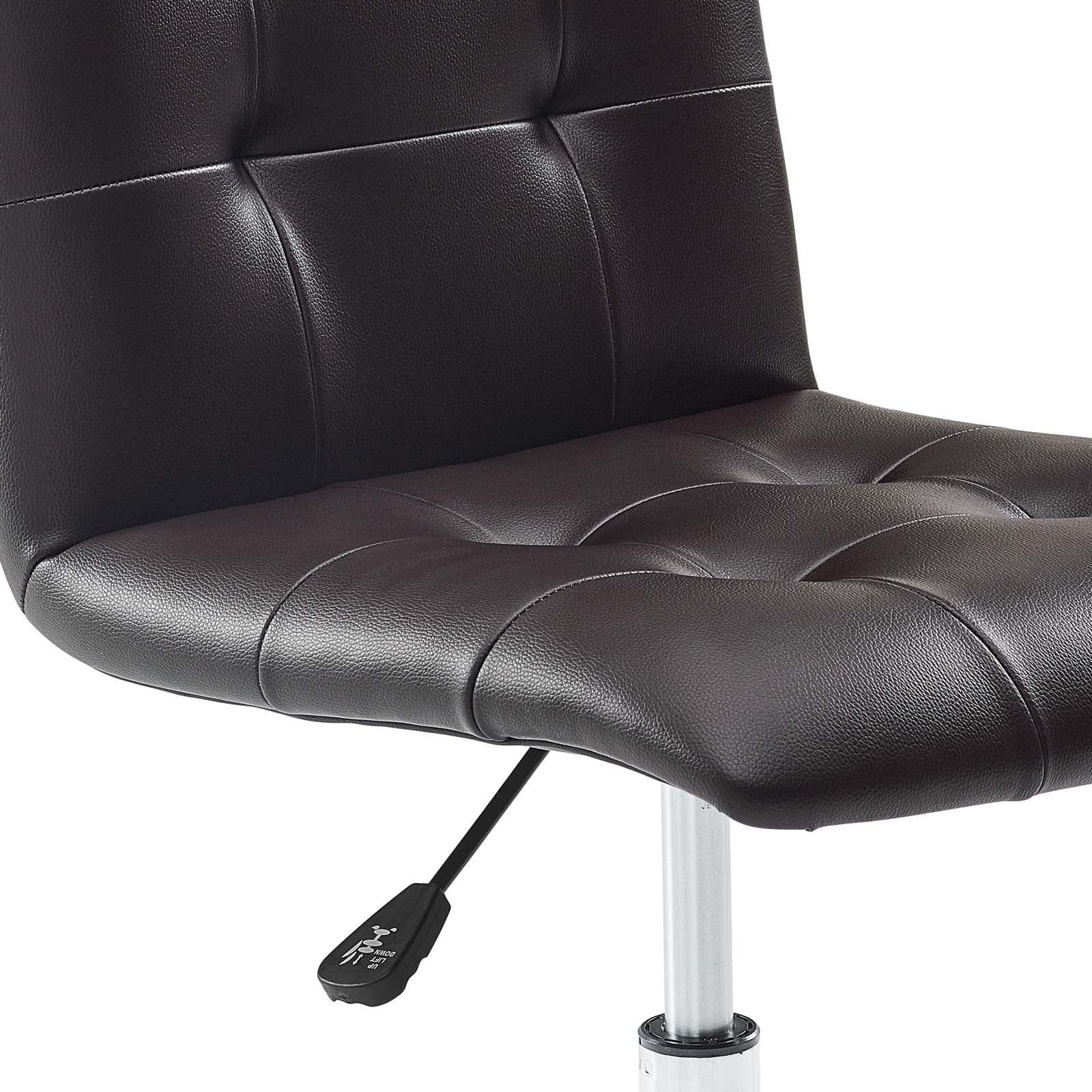 Prim Armless Mid Back Office Chair - East Shore Modern Home Furnishings