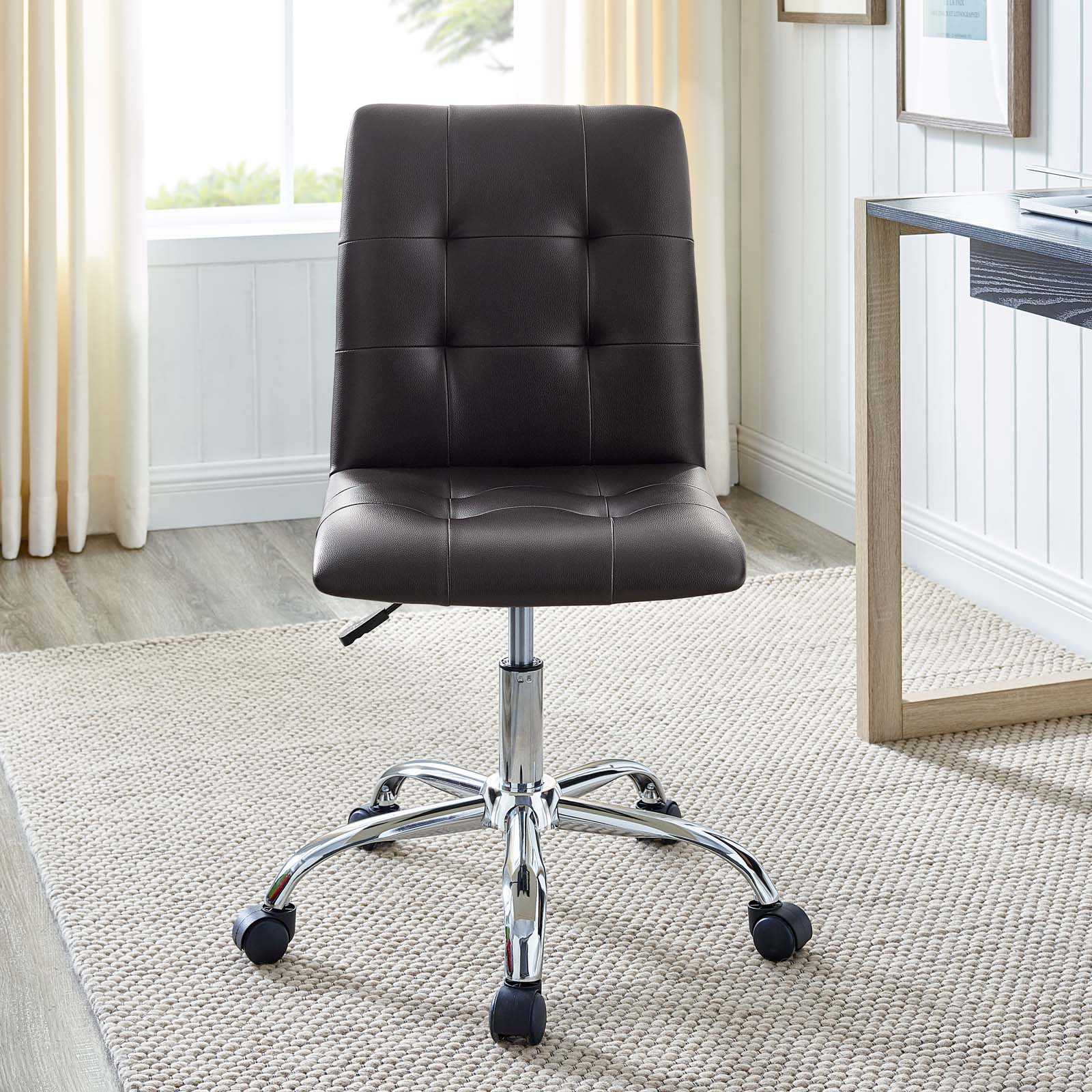 Prim Armless Mid Back Office Chair - East Shore Modern Home Furnishings