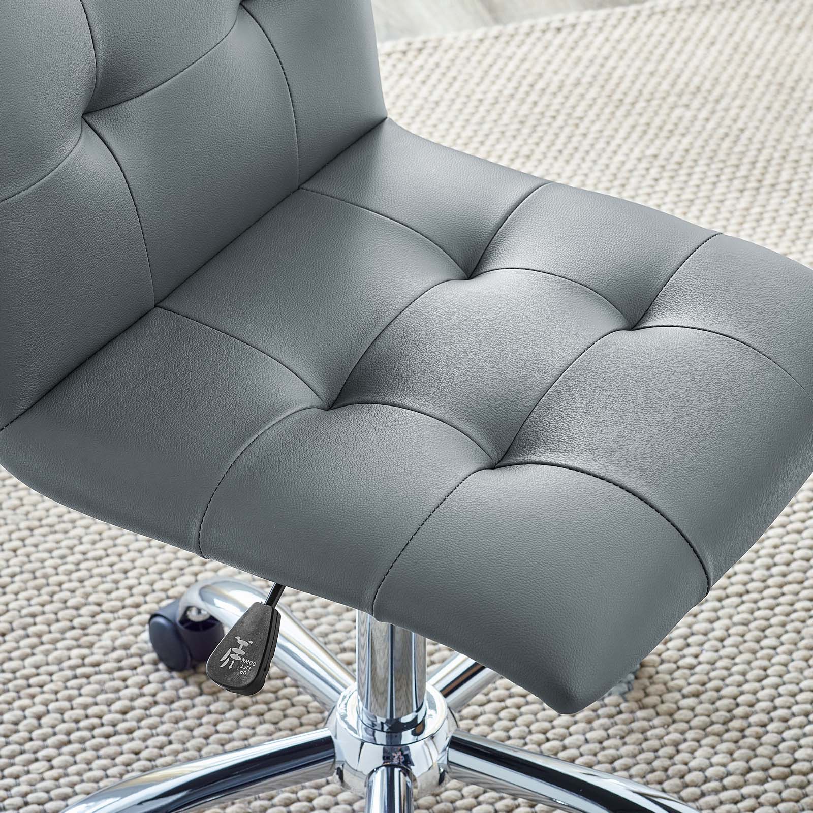 Prim Armless Mid Back Office Chair - East Shore Modern Home Furnishings