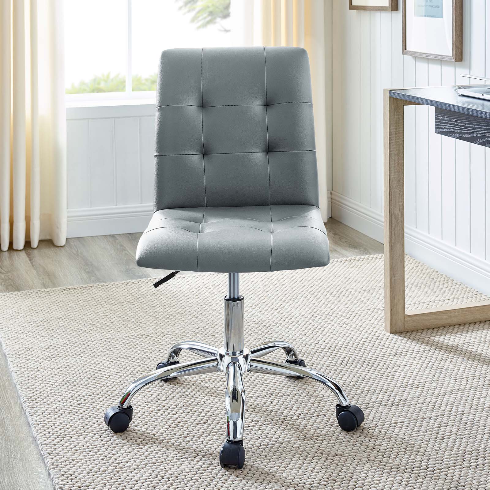 Prim Armless Mid Back Office Chair - East Shore Modern Home Furnishings