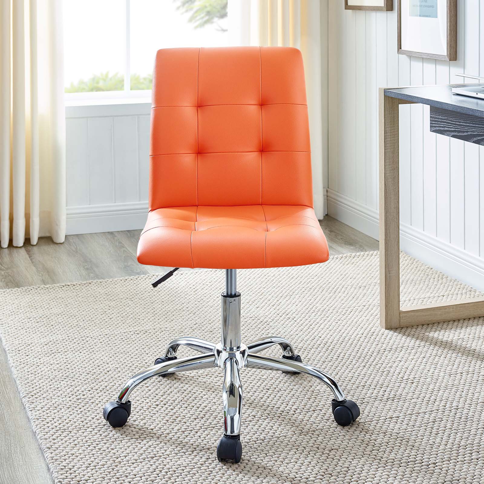 Prim Armless Mid Back Office Chair - East Shore Modern Home Furnishings