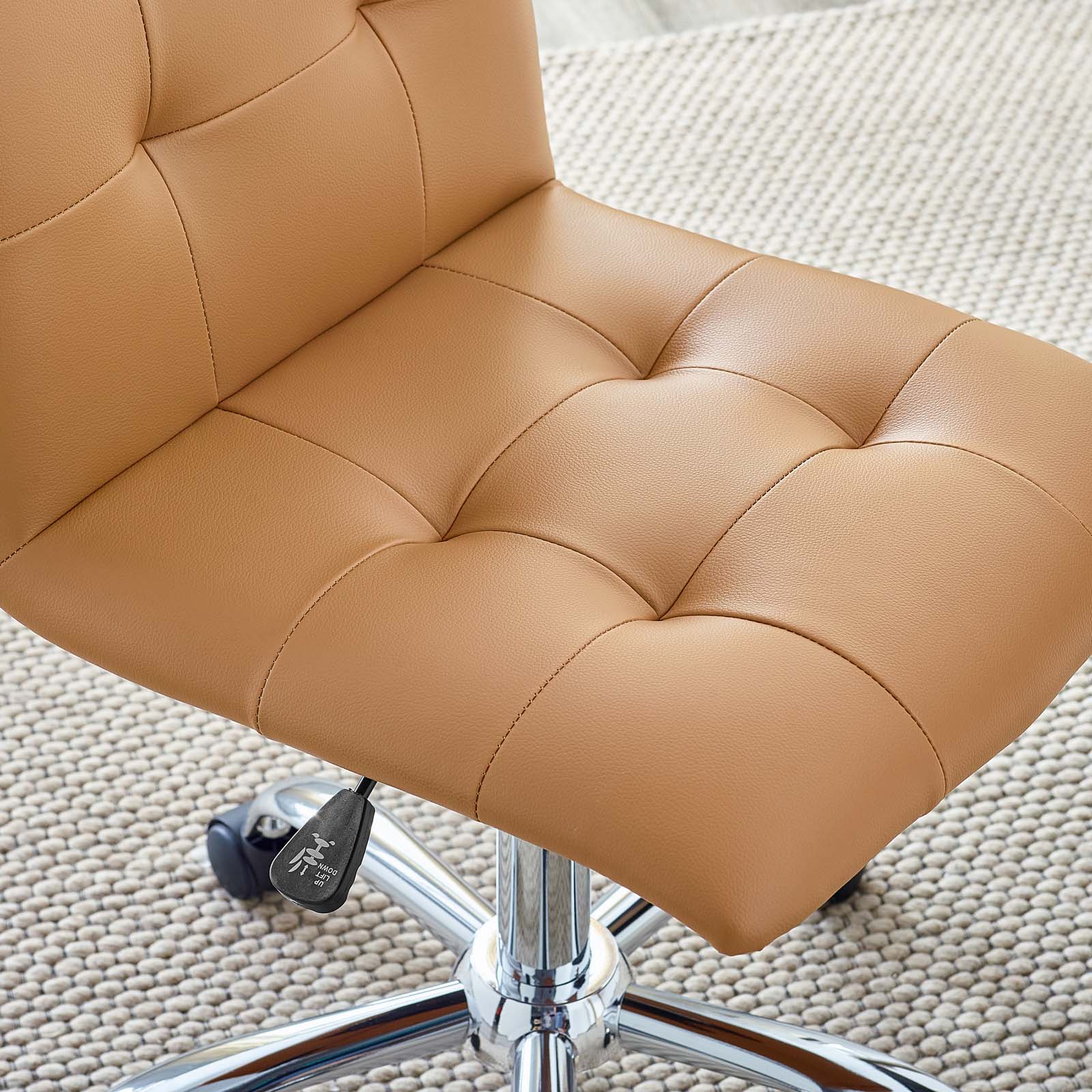 Prim Armless Mid Back Office Chair - East Shore Modern Home Furnishings